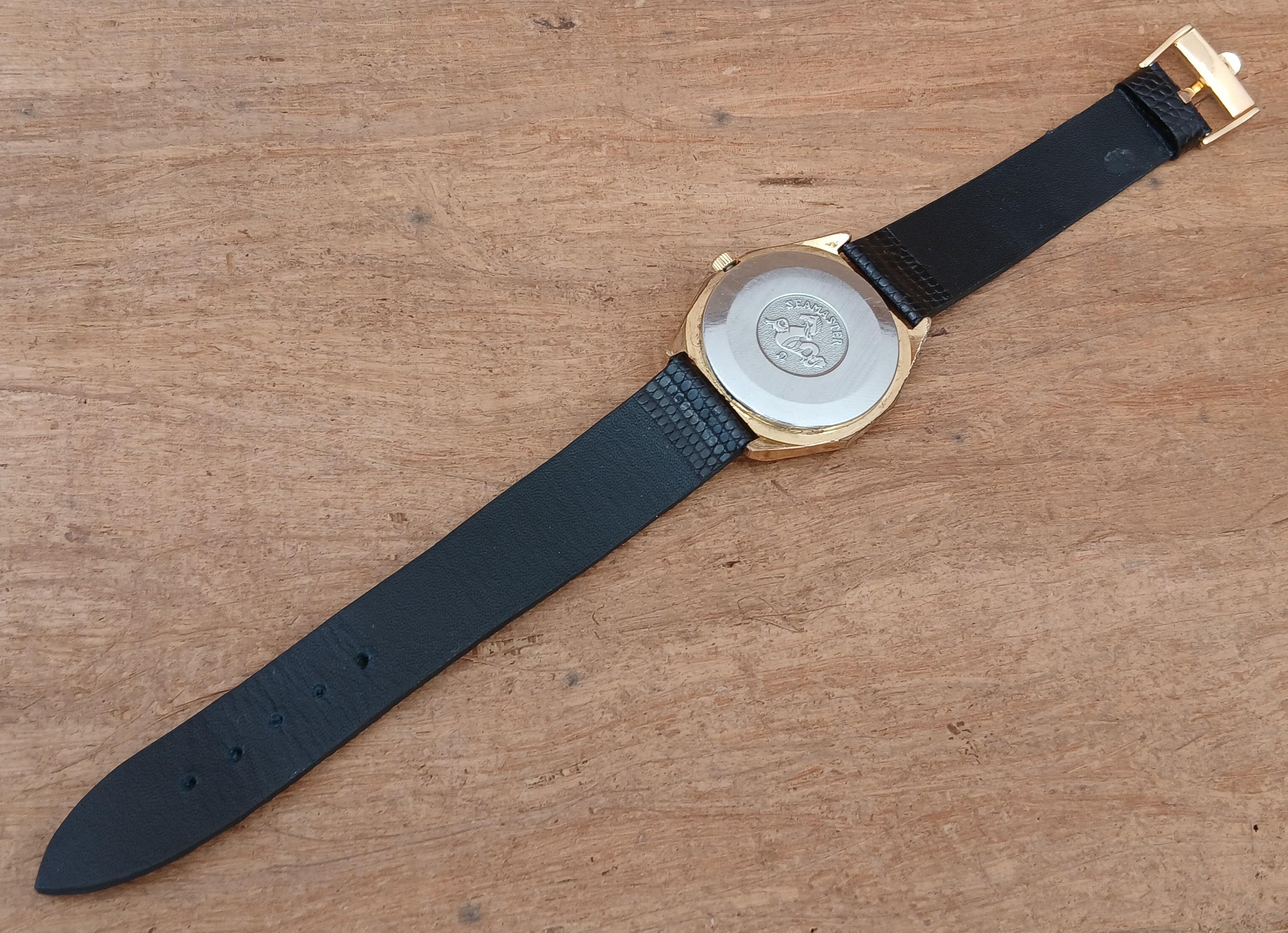 Seltene Omega Seamaster Automatik Ref 1660257 Achteck vergoldet Herrenuhr im Angebot 1