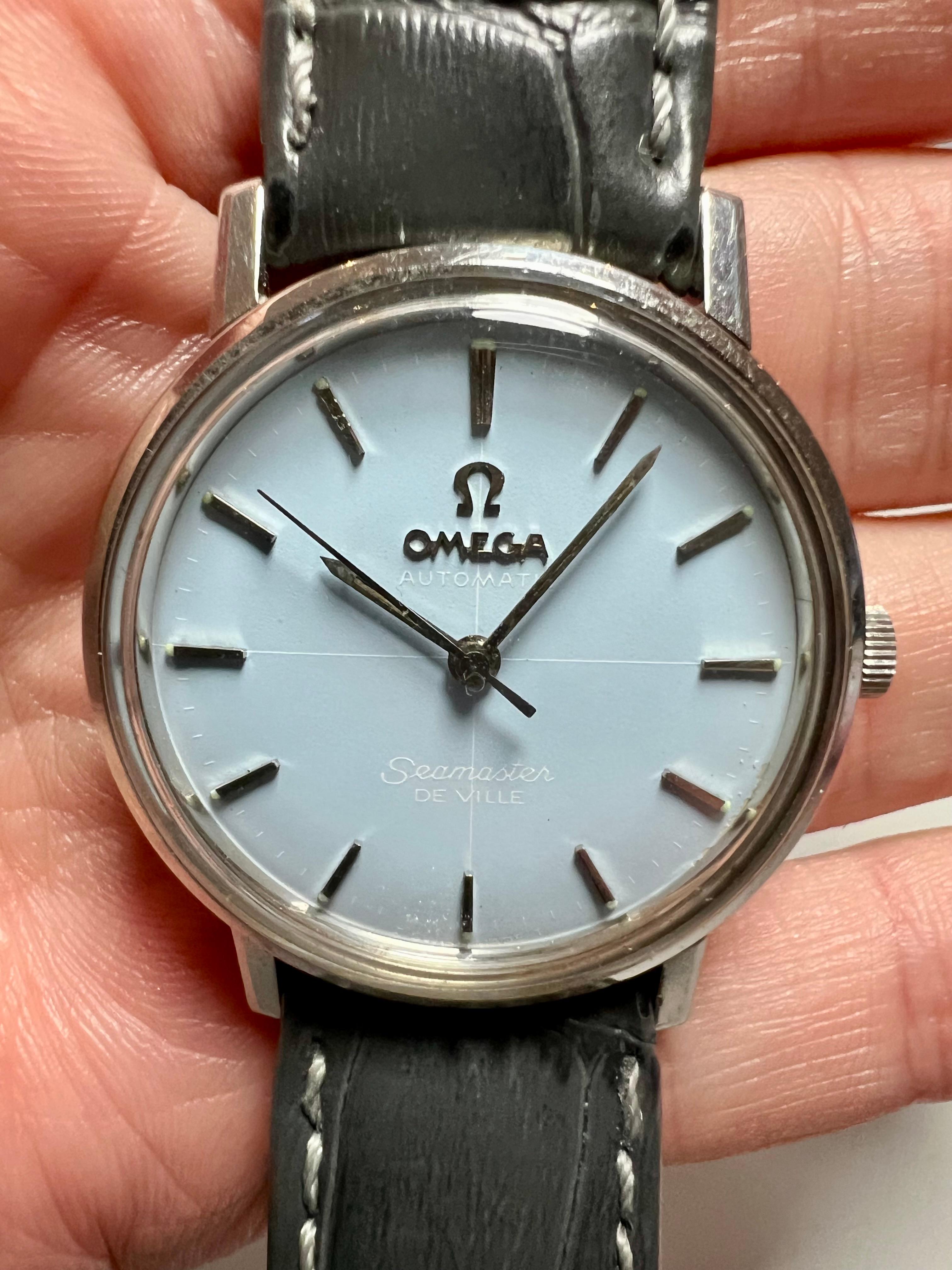 Rare Omega Seamaster watch from the 1960s In Good Condition For Sale In Boostedt, SH