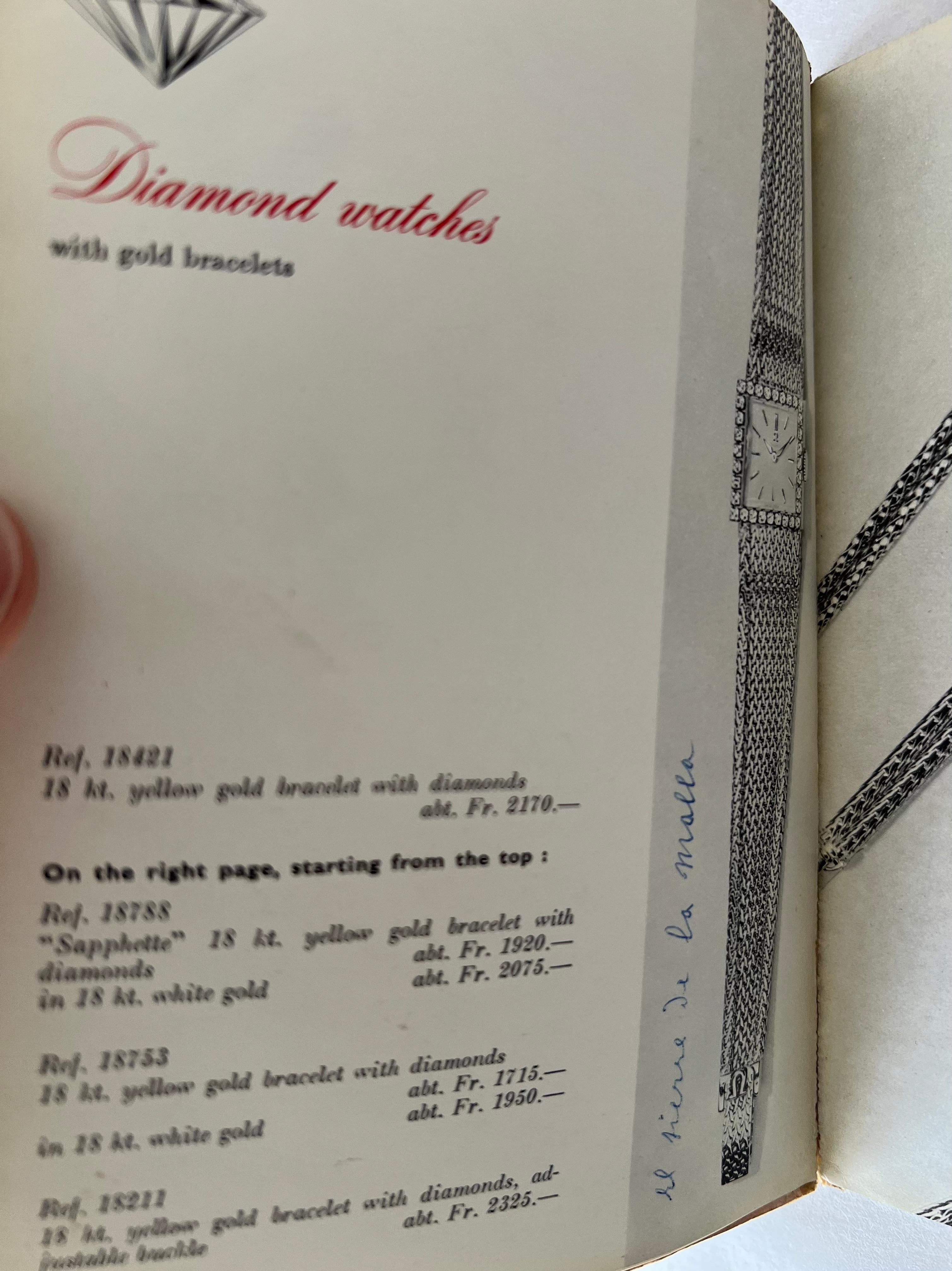 Svizzero Rare Omega Watch Company 88 Page Catalog 1960 in vendita