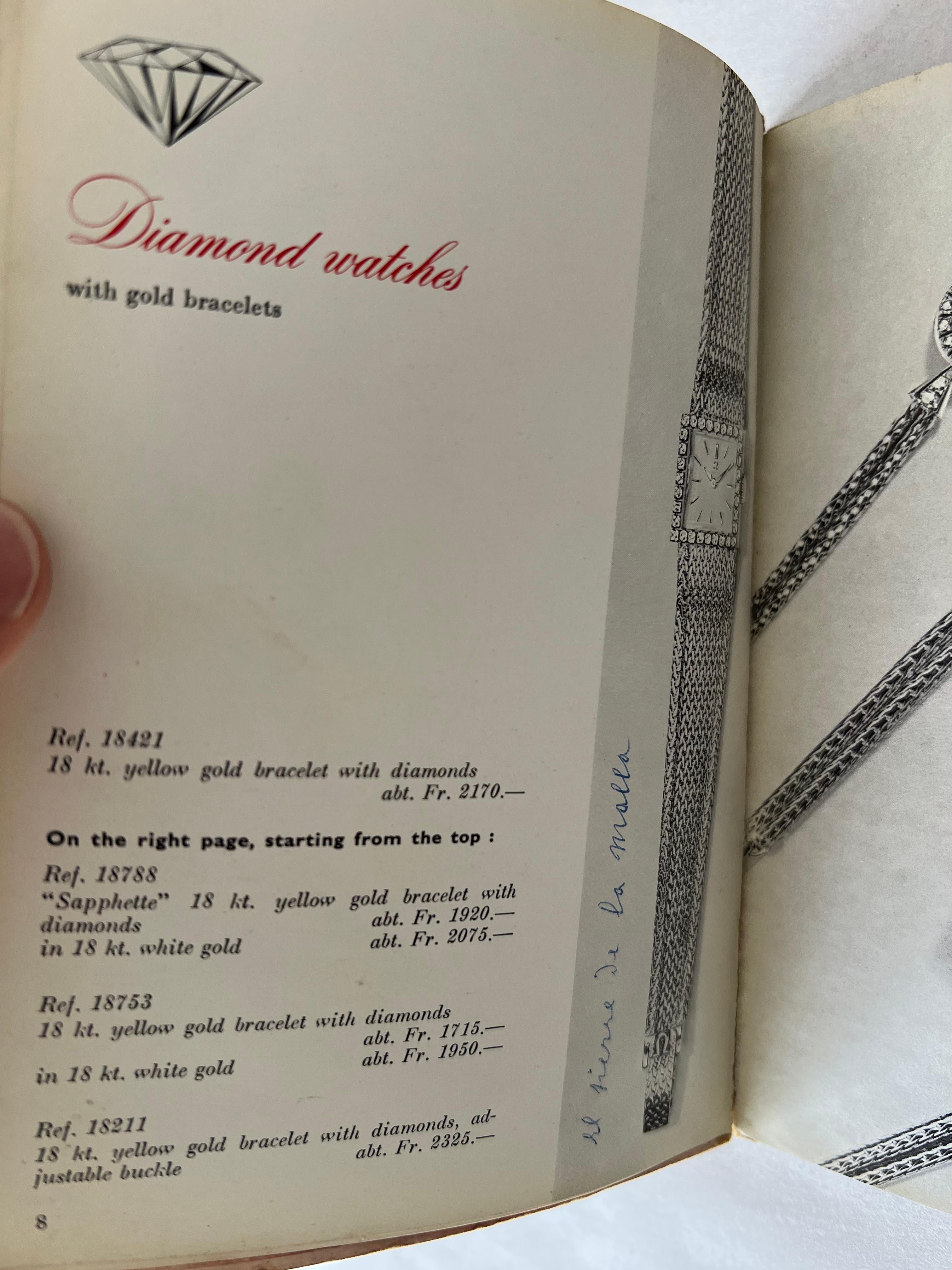 Rare Omega Watch Company 88 Page Catalog 1960 In condizioni buone in vendita a St.Petersburg, FL