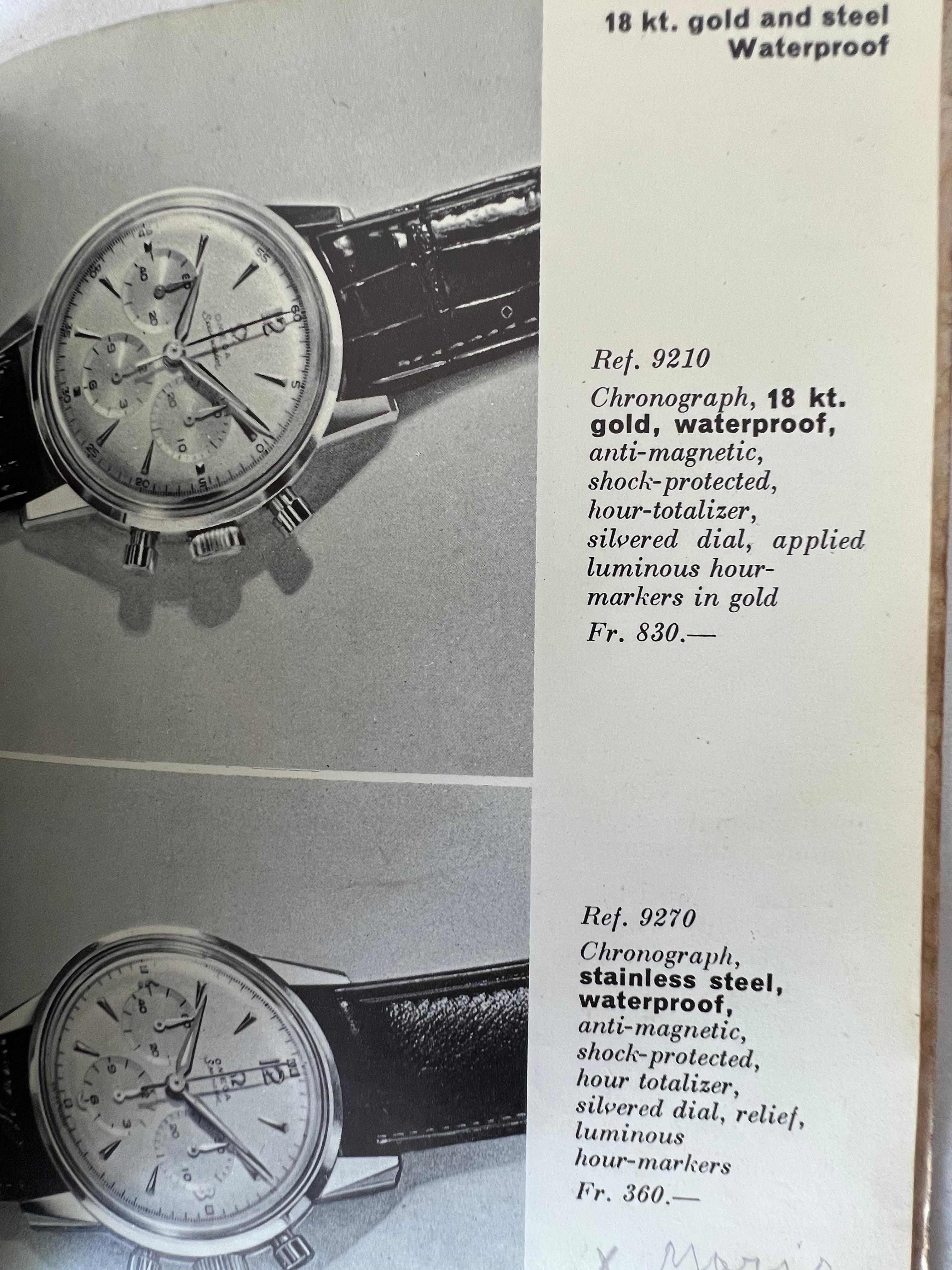 Carta Rare Omega Watch Company 88 Page Catalog 1960 in vendita