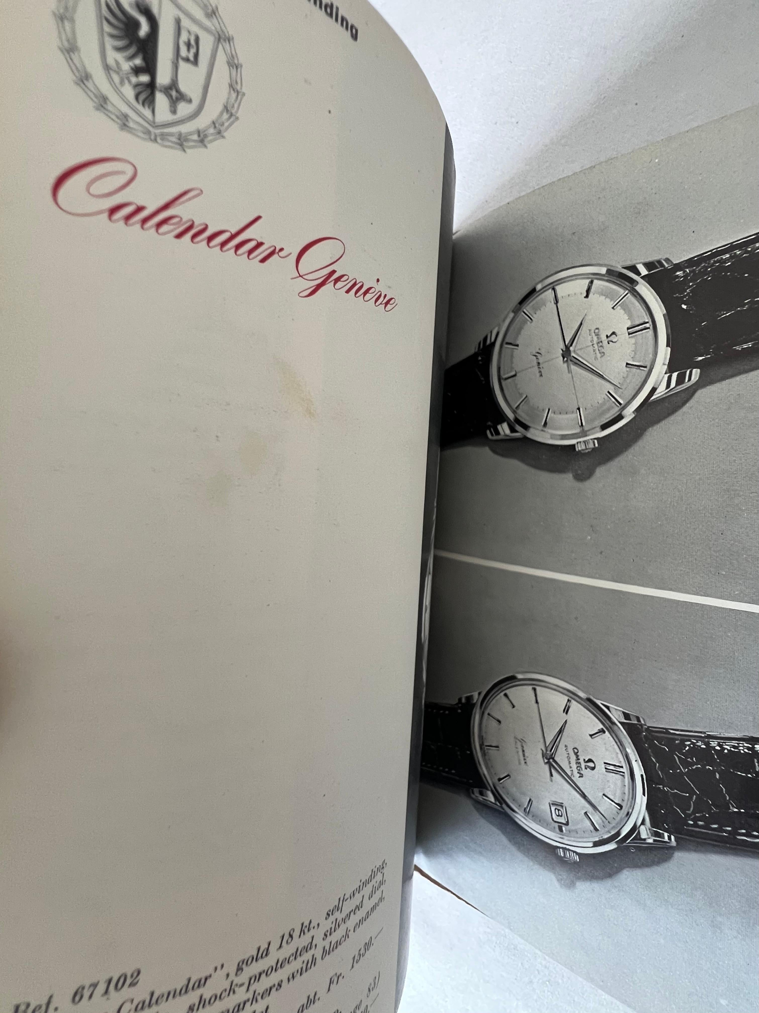 Rare Omega Watch Company 88 Page Catalog 1960 in vendita 1