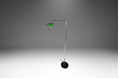 Rare OMI "Eyeshade" Adjustable Floor Lamp, George Nelson, Koch & Lowy, USA, 1960