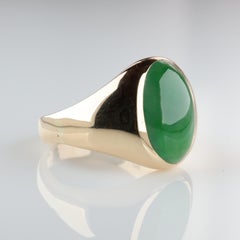 Rare Omphacite Jade Ring