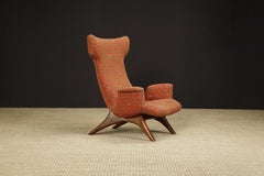 Rare 'Ondine' Wingback Lounge Chair by Vladimir Kagan, c 1970, Signed