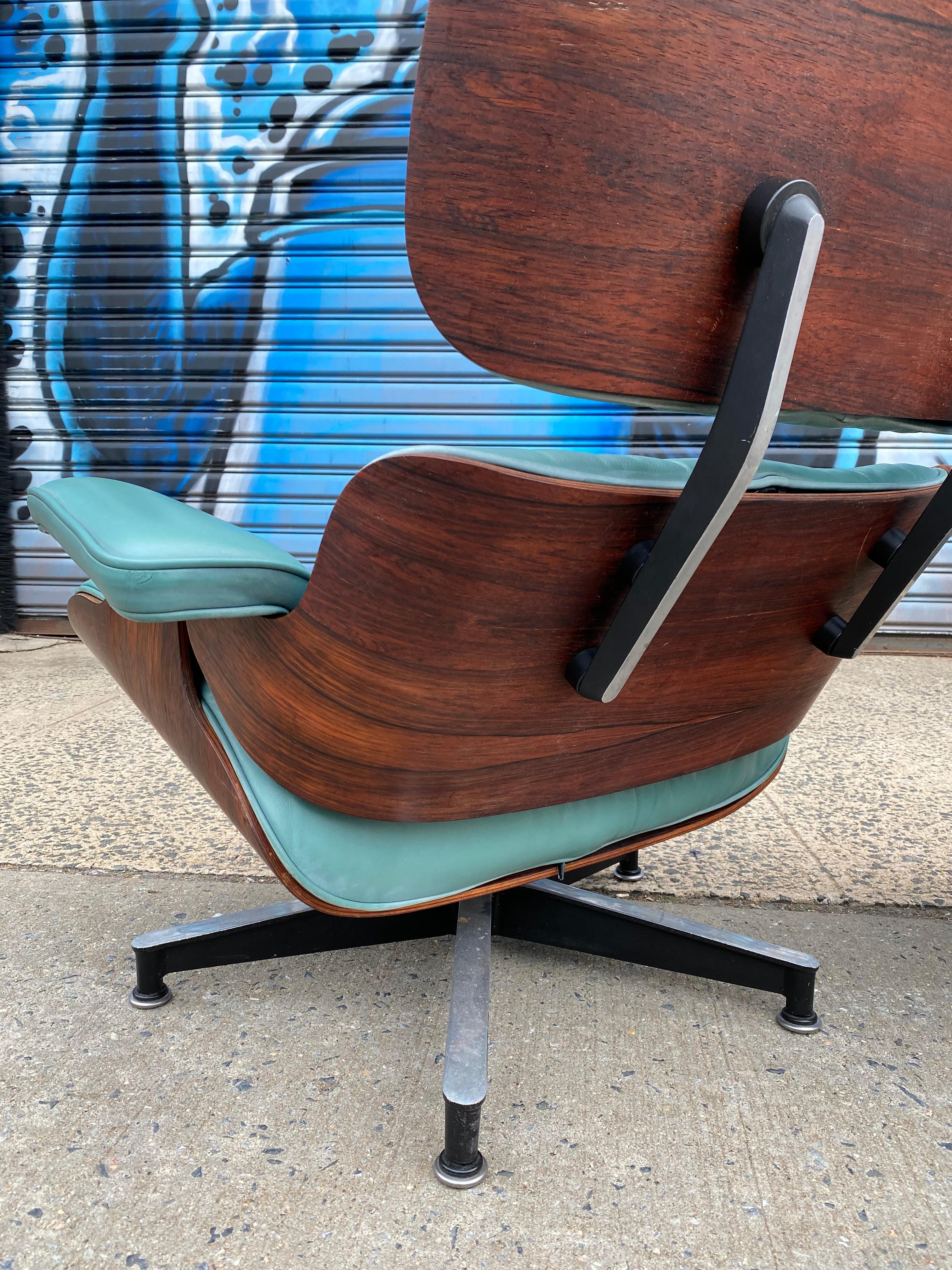 Mid-Century Modern Rare Custom Herman Miller Eames Lounge Chair and Ottoman