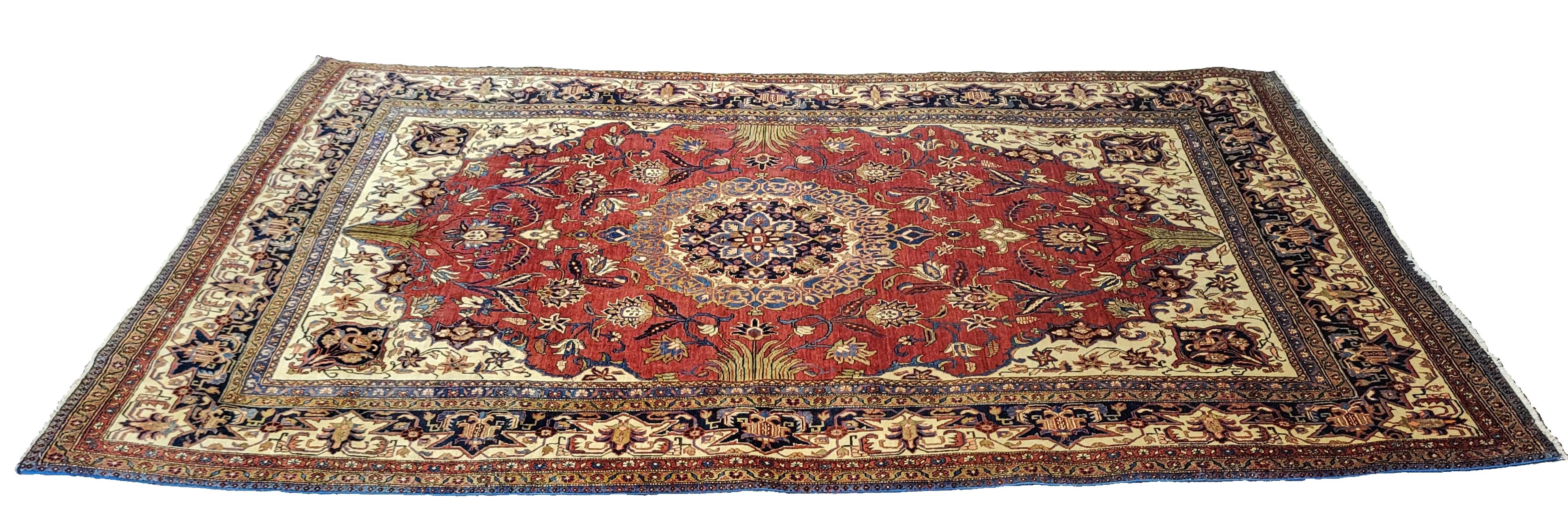 Heriz Serapi Rare / One of a Kind - Semi Antique Persian Heriz - Serapi - PRG Exclusive For Sale