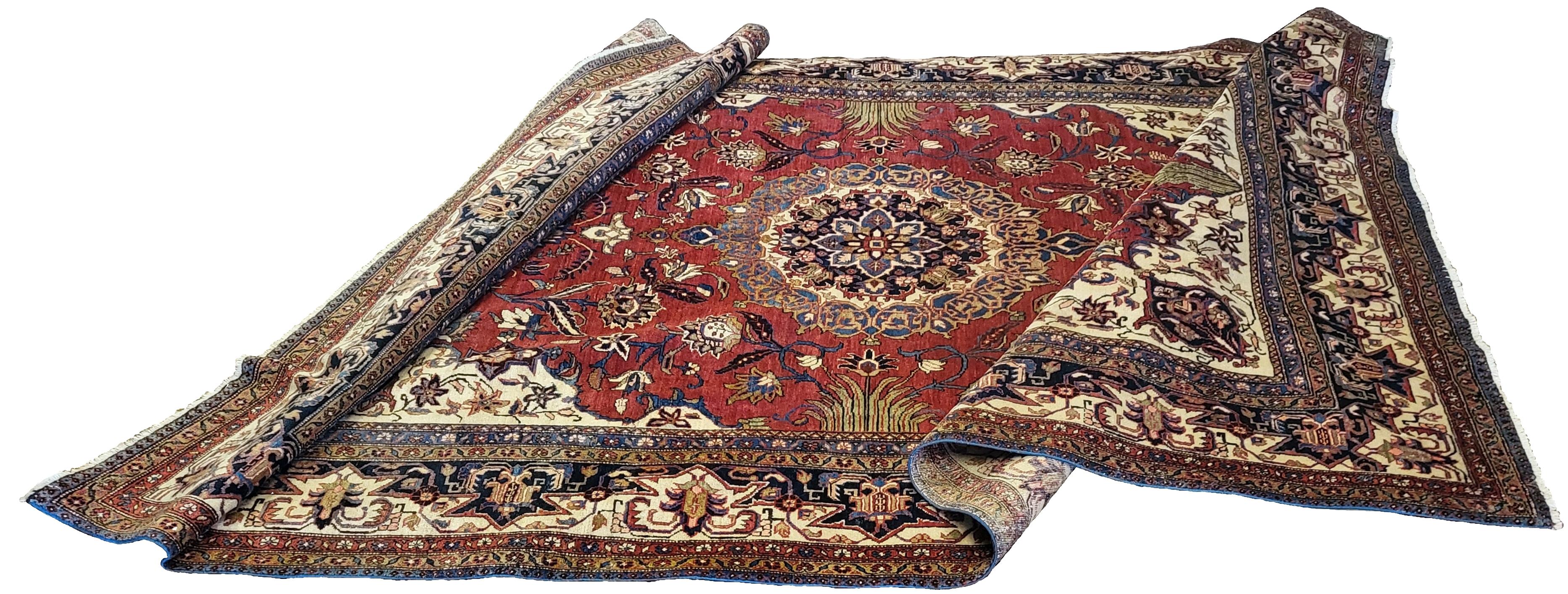 20th Century One of a Kind - Semi Antique Persian Heriz - Serapi - PRG Exclusive For Sale