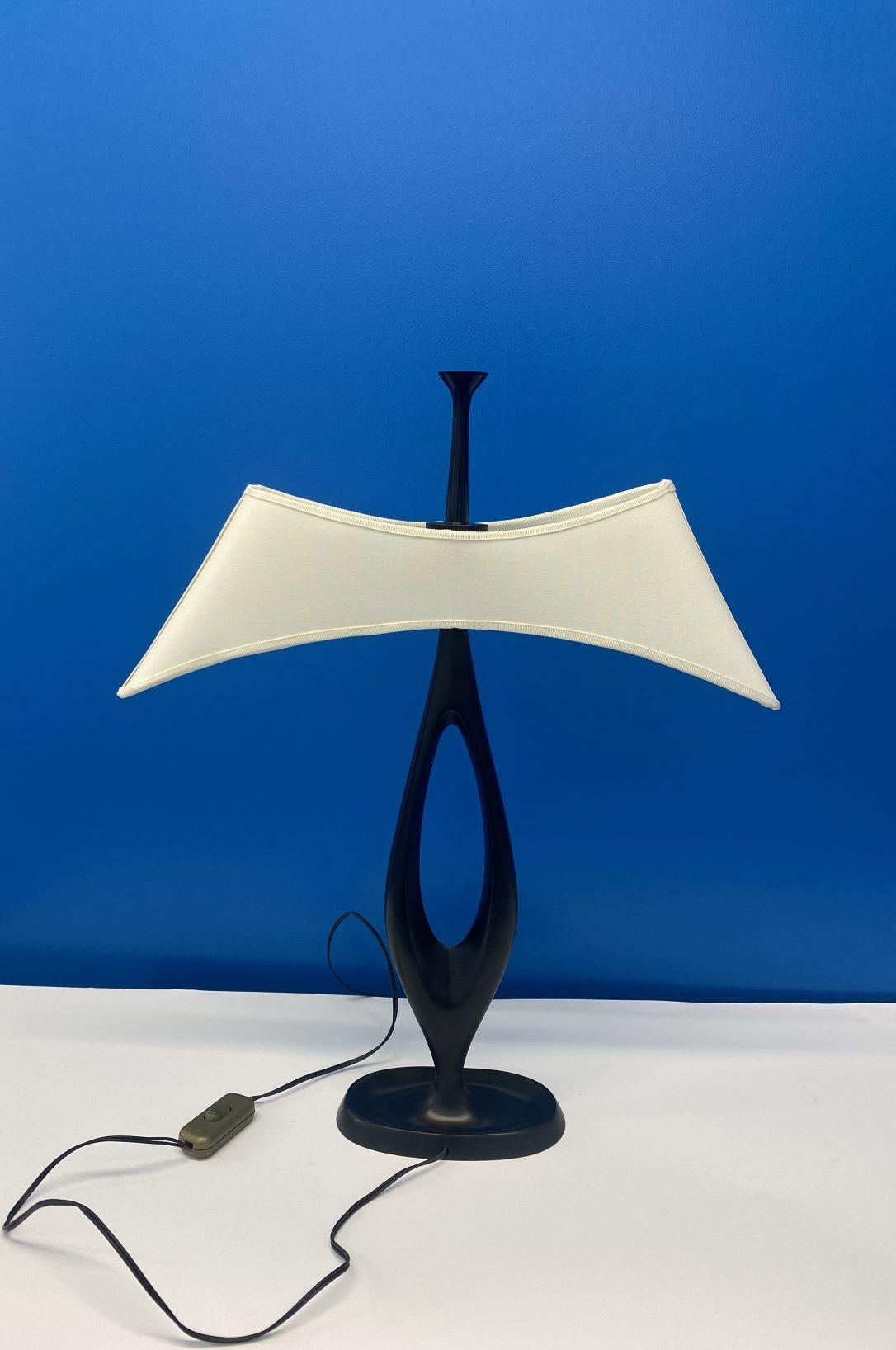 Rare une des deux lampes de table de Max Ingrand pour Fontana Arte, 1955-1956, Italie en vente 3