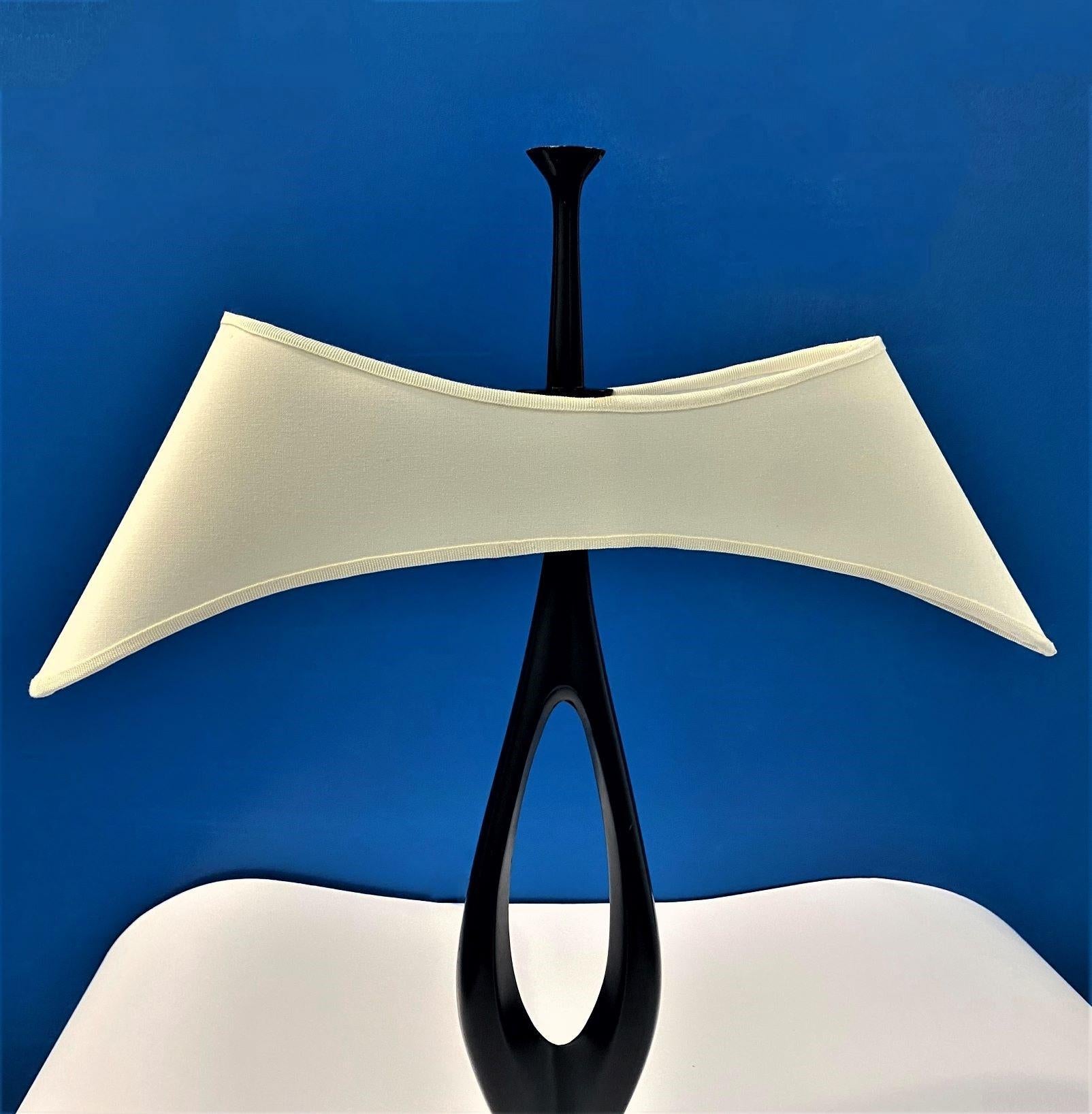 Rare One of Two Table Lamps by Max Ingrand for Fontana Arte, 1955-1956, Italy In Good Condition For Sale In Frankfurt am Main, DE