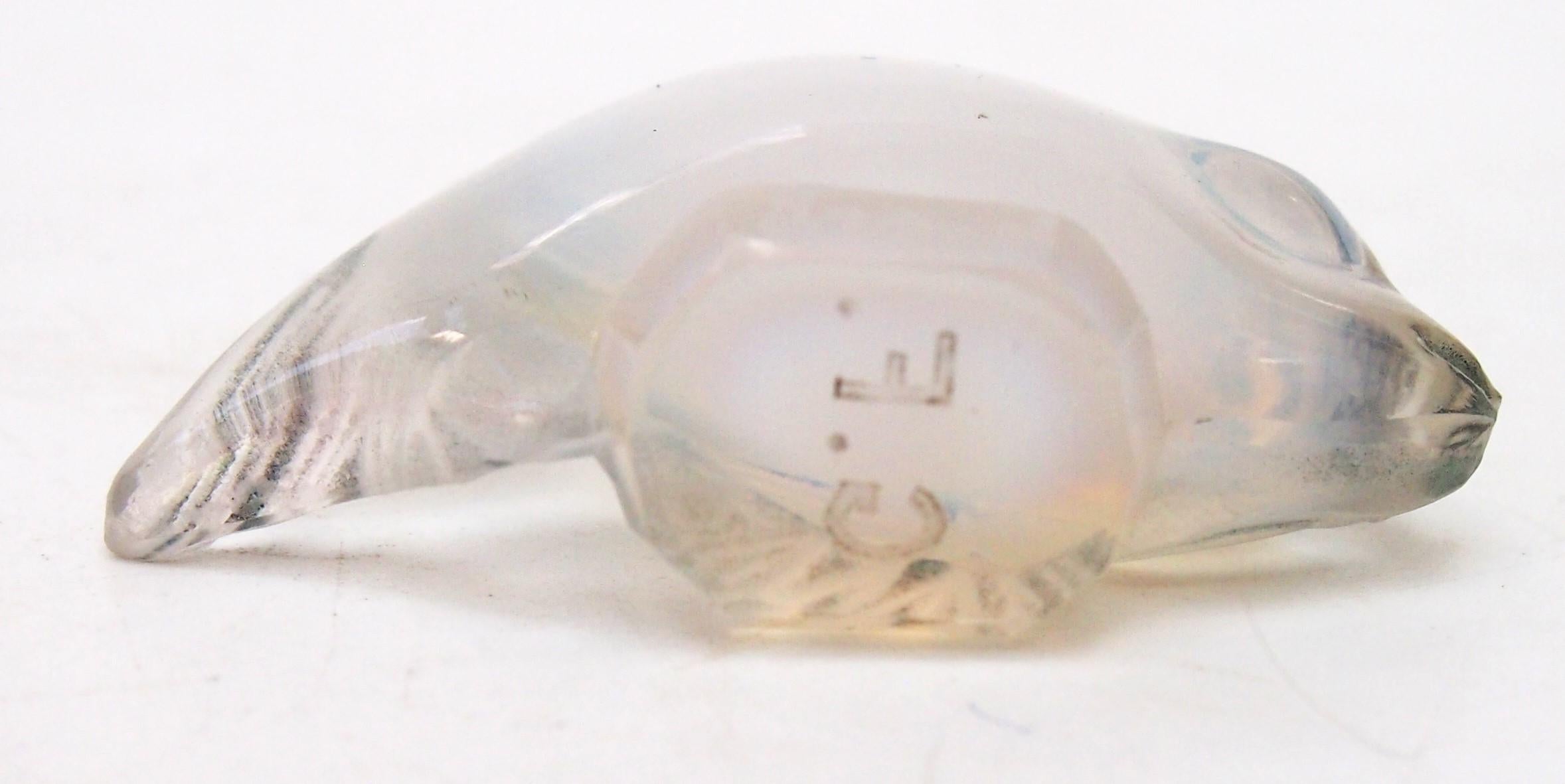 Early 20th Century Rare Opal Rene Lalique Poisson Cachet Original from Early 1920s