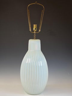 Rare Opalescent Table Lamp by Barovier & Toso