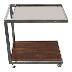 Rare open ended drinks trolley / bar cart by Howard Miller for MDA