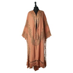 Antique Rare Opera cape in wool and passementerie Le Bon Marché Circa 1910/1920