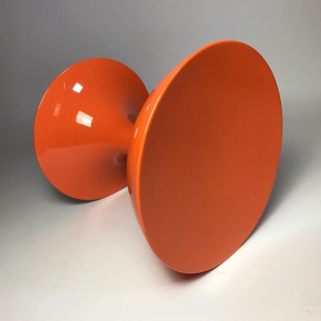 Mid-20th Century Rare Orange Design Stool by Nanna Ditzel for Domus Danica, Denmark, 1969