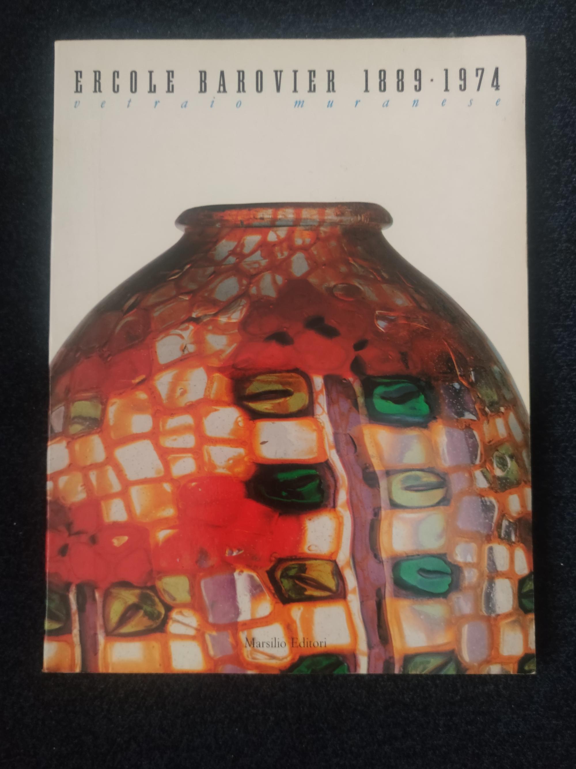 Rare Orange Murano Glass Vase by Ercole Barovier model 