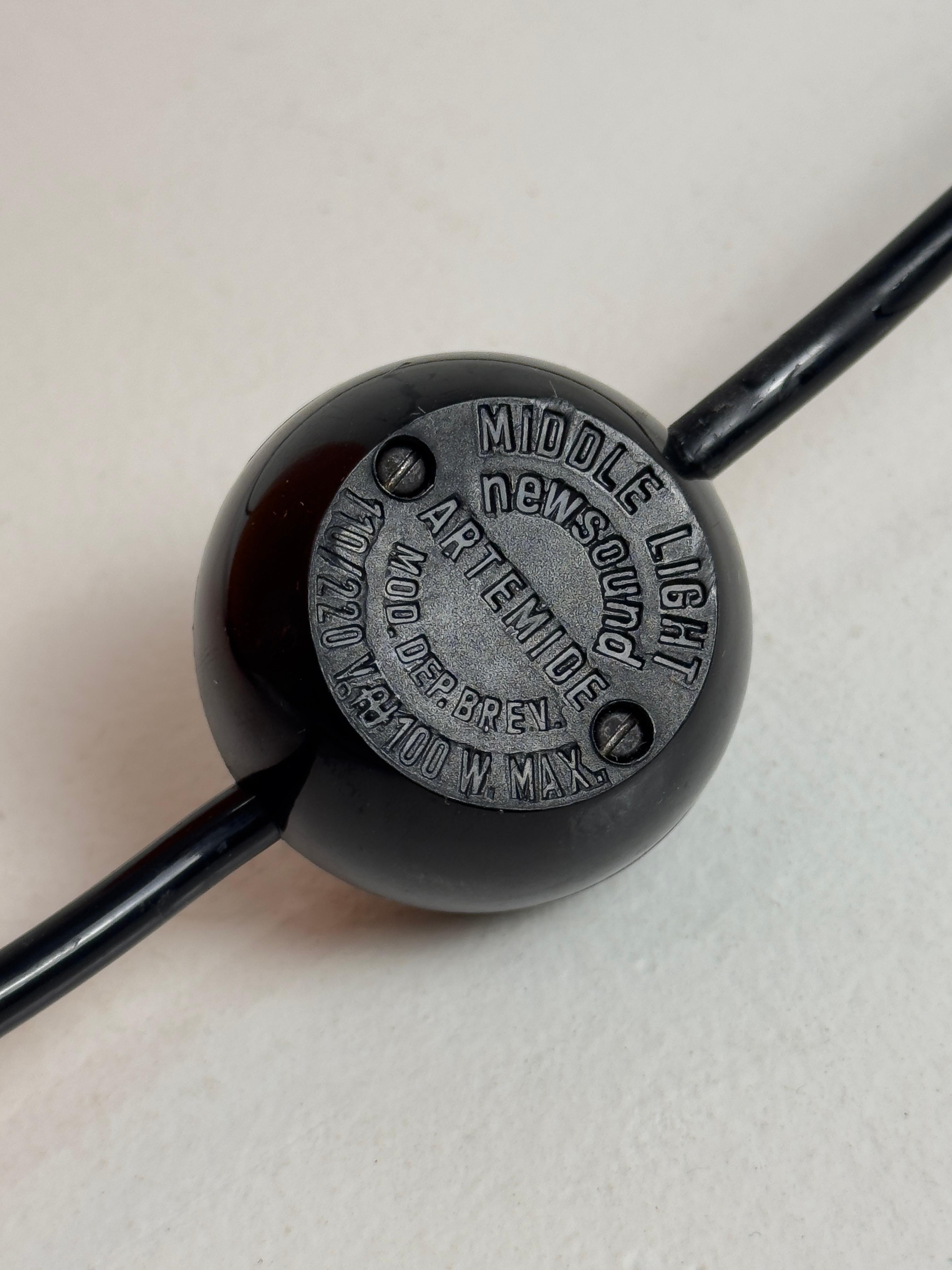 Rare lampadaire Orange Pallade (1ère édition 1968) du Studio Tetrarch pour Artemide en vente 8