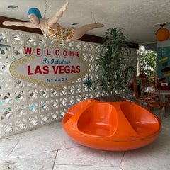 Rare Orange Space Age "Carousel" Sofa by Elsie Crawford for Sintoform, 1969