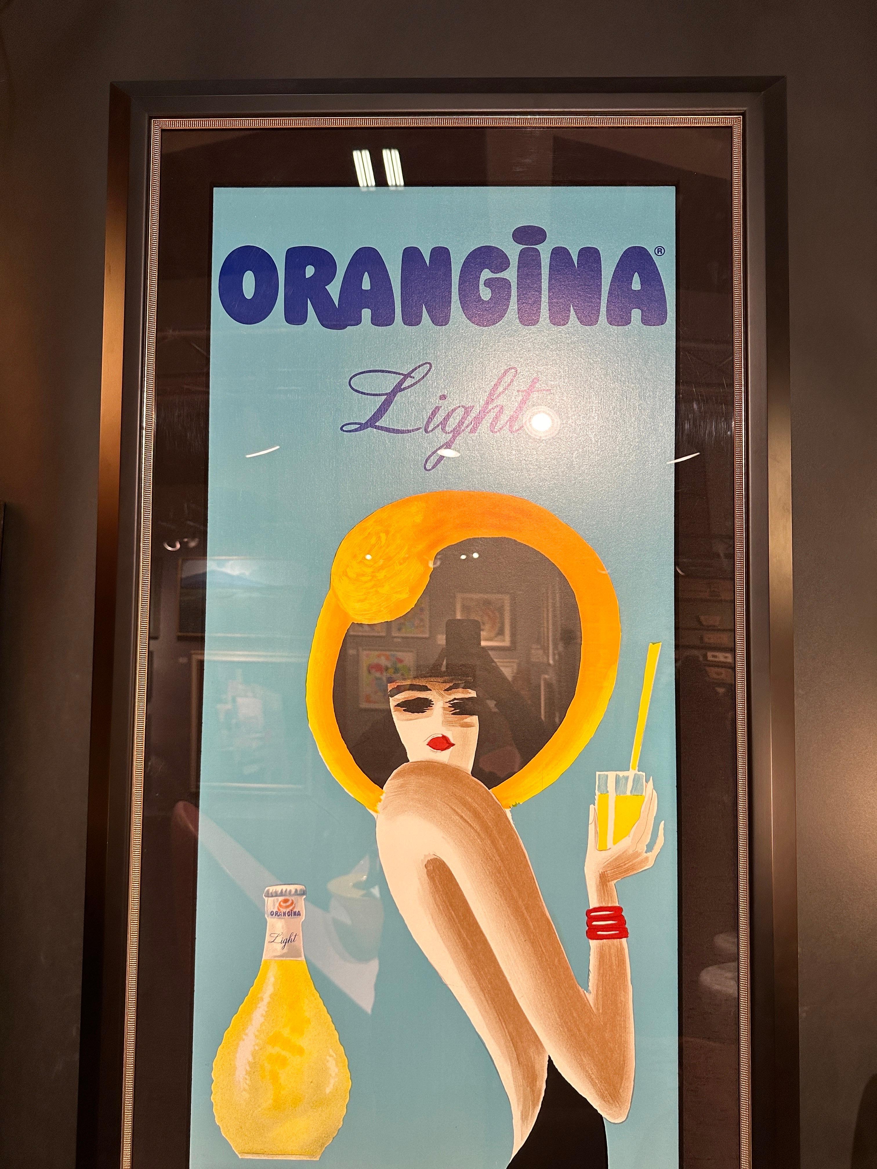 French Rare “Orangina” Poster by Bernard Villemot  For Sale