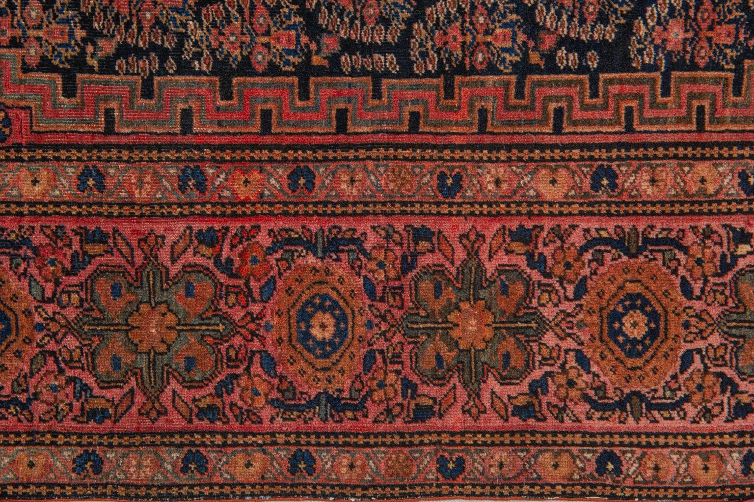 Hand-Knotted Rare Oriental Carpet from Central Asia For Sale