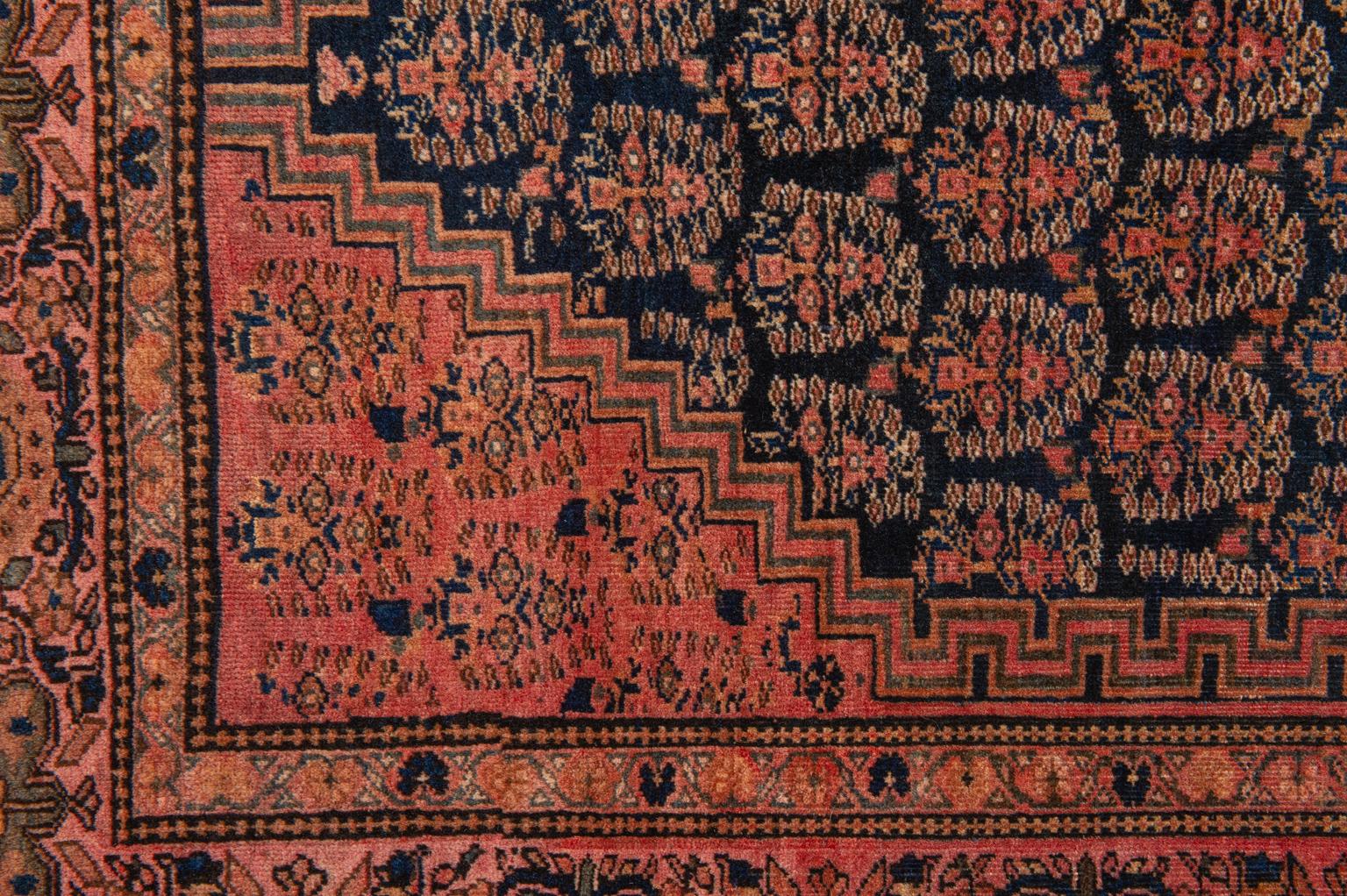 Wool Rare Oriental Carpet from Central Asia For Sale