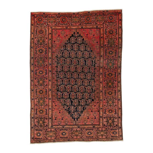 Traditional Handwoven Luxury Wool Antique Chinese Multi Rug For Sale at ...