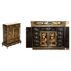 Rare Oriental Chinese Export Antique Cabinet Lots of Drawers for Fine Teas