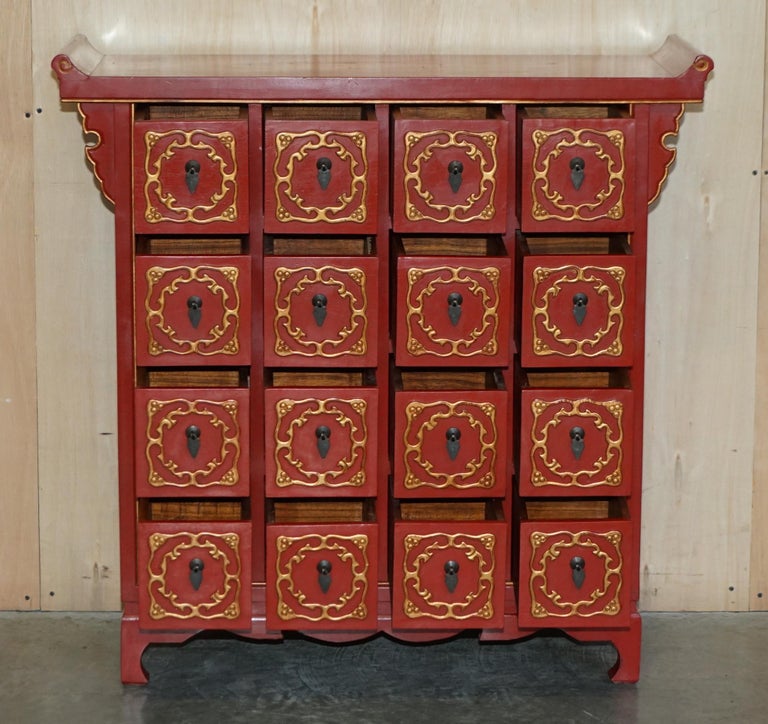 Rare Oriental Chinese Export Vintage Cabinet Lots of Drawers for Fine ...