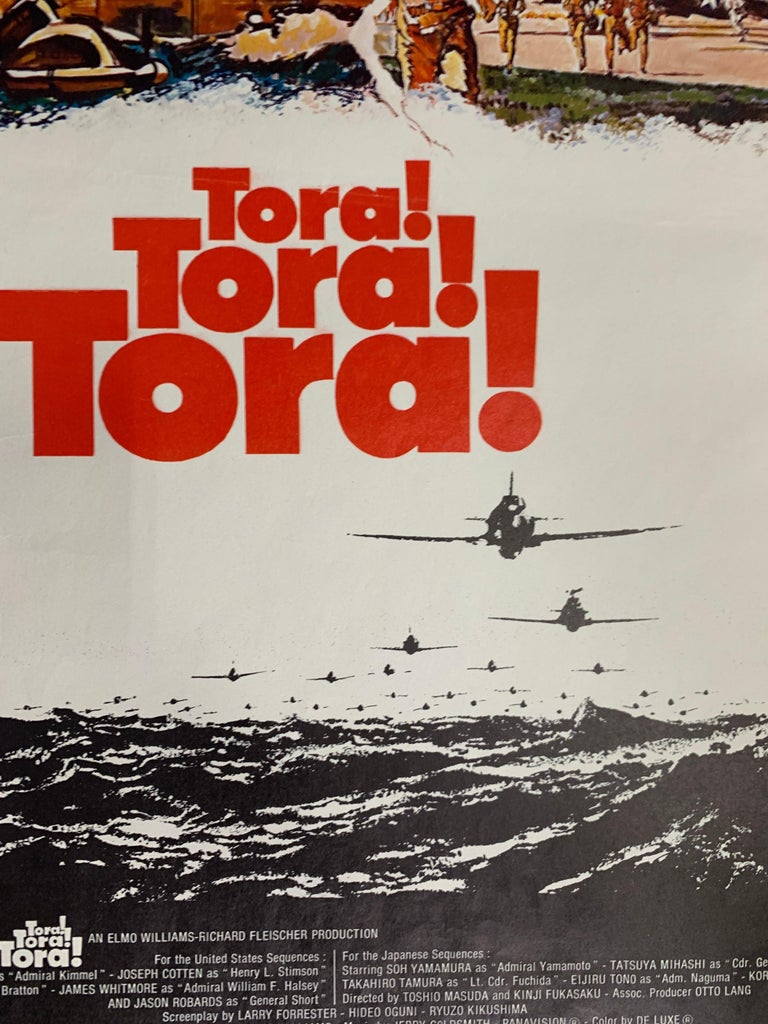 Other Rare Original 1970 Tora Tora Tora Film Poster, from Belgium, War Movie For Sale