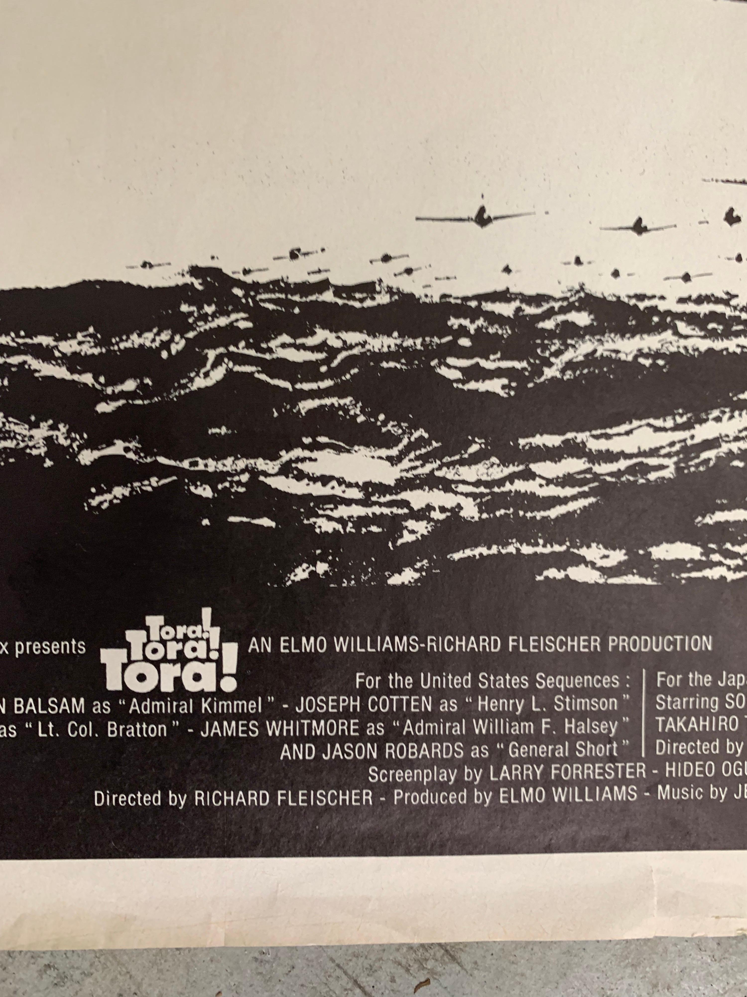 Other Rare Original 1970 Tora Tora Tora Film Poster, from Belgium, War Movie