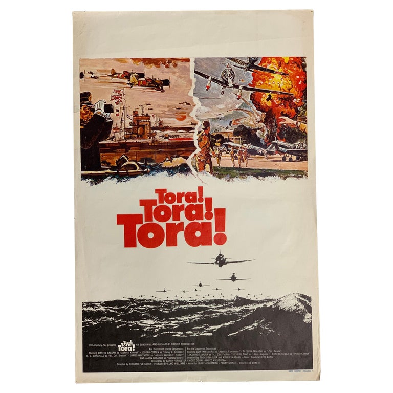 Rare Original 1970 Tora Tora Tora Film Poster, from Belgium, War Movie For Sale