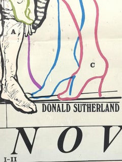 Rare Original 1979 Movie Poster for Casanova Di Federico Fellini