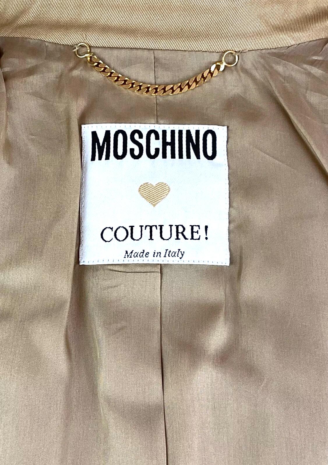 Rare Original 1991 Moschino Couture Runway Survival Jacket with Tools For Sale 4