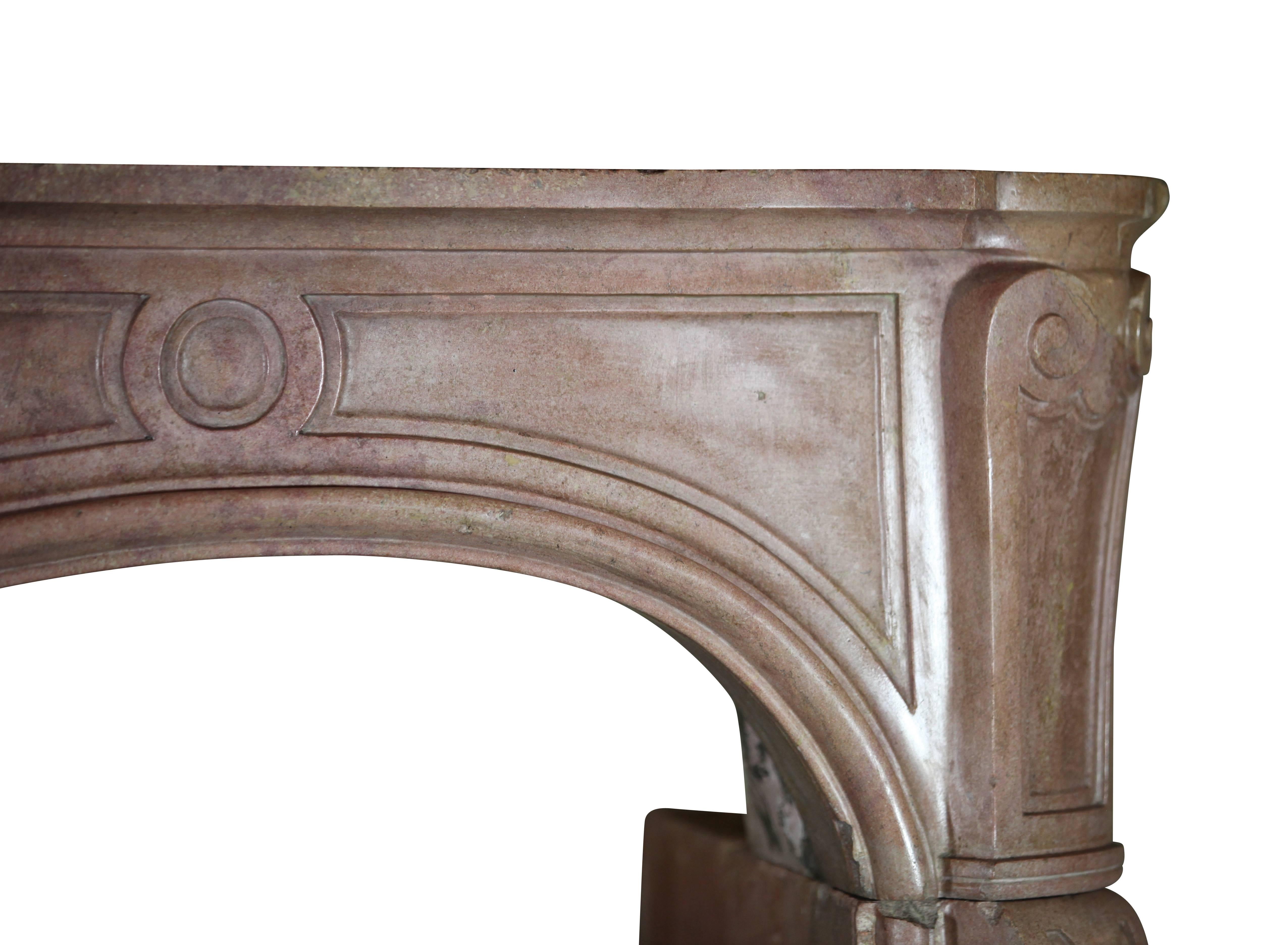 French Imperial Original Antique French Fireplace Surround For Sale 1