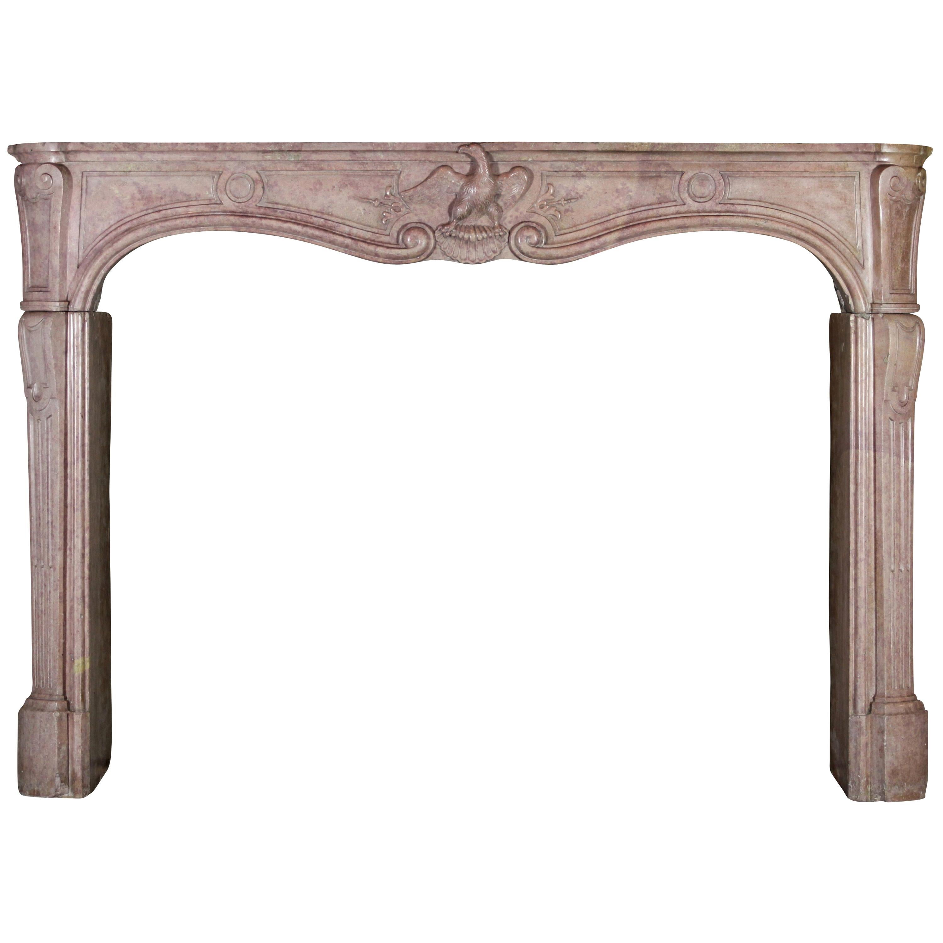 French Imperial Original Antique French Fireplace Surround For Sale