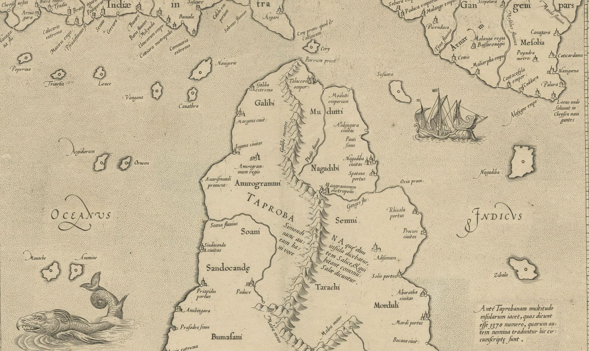 ceylon on map