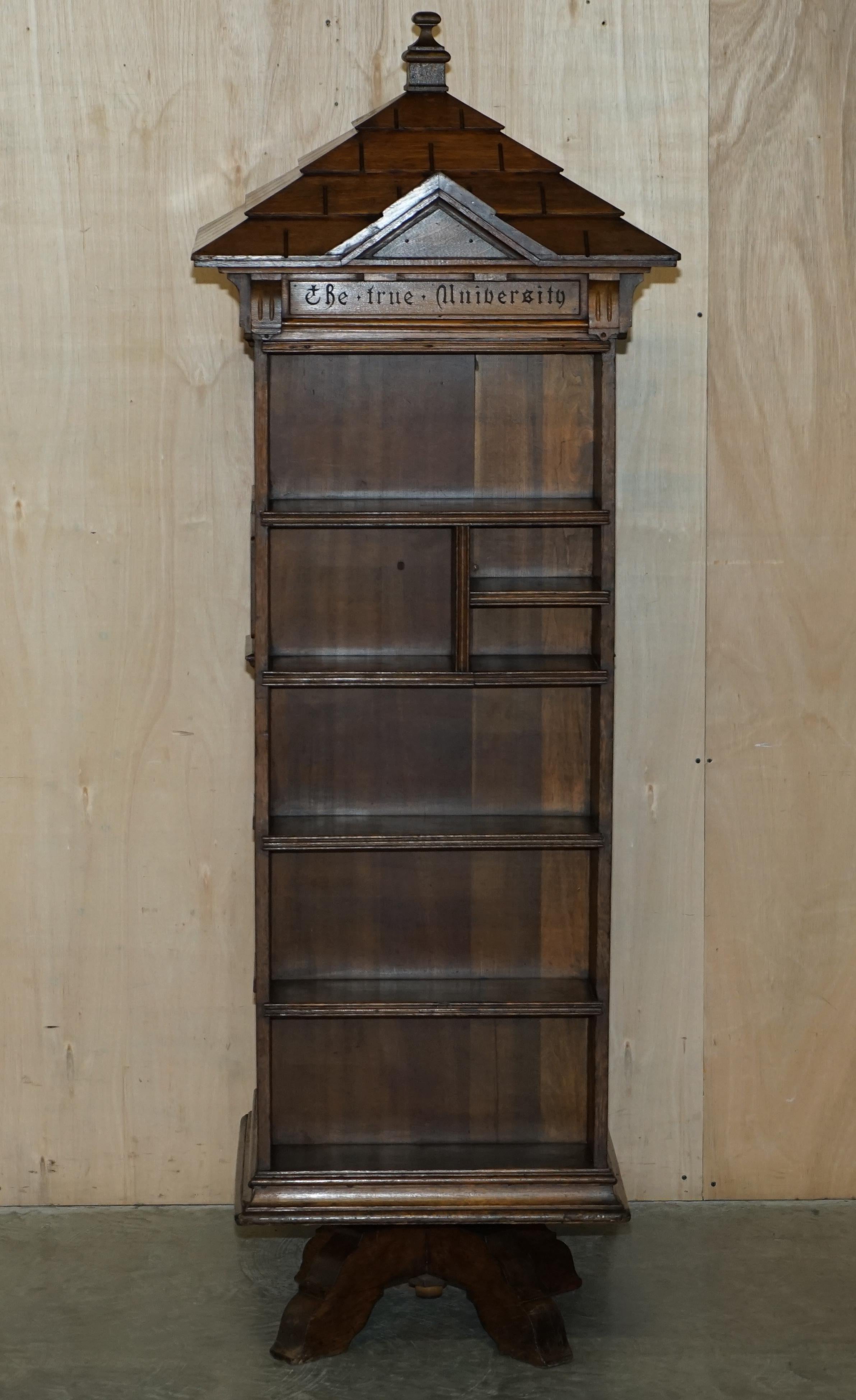 We are is delighted to offer for sale this super rare, highly collectable, Antique Victorian, Seymour Easton 1859-1916 Tabard Inn Revolving bookcase stand.

This is pretty much the finest and most collectable revolving bookcase in the world, its