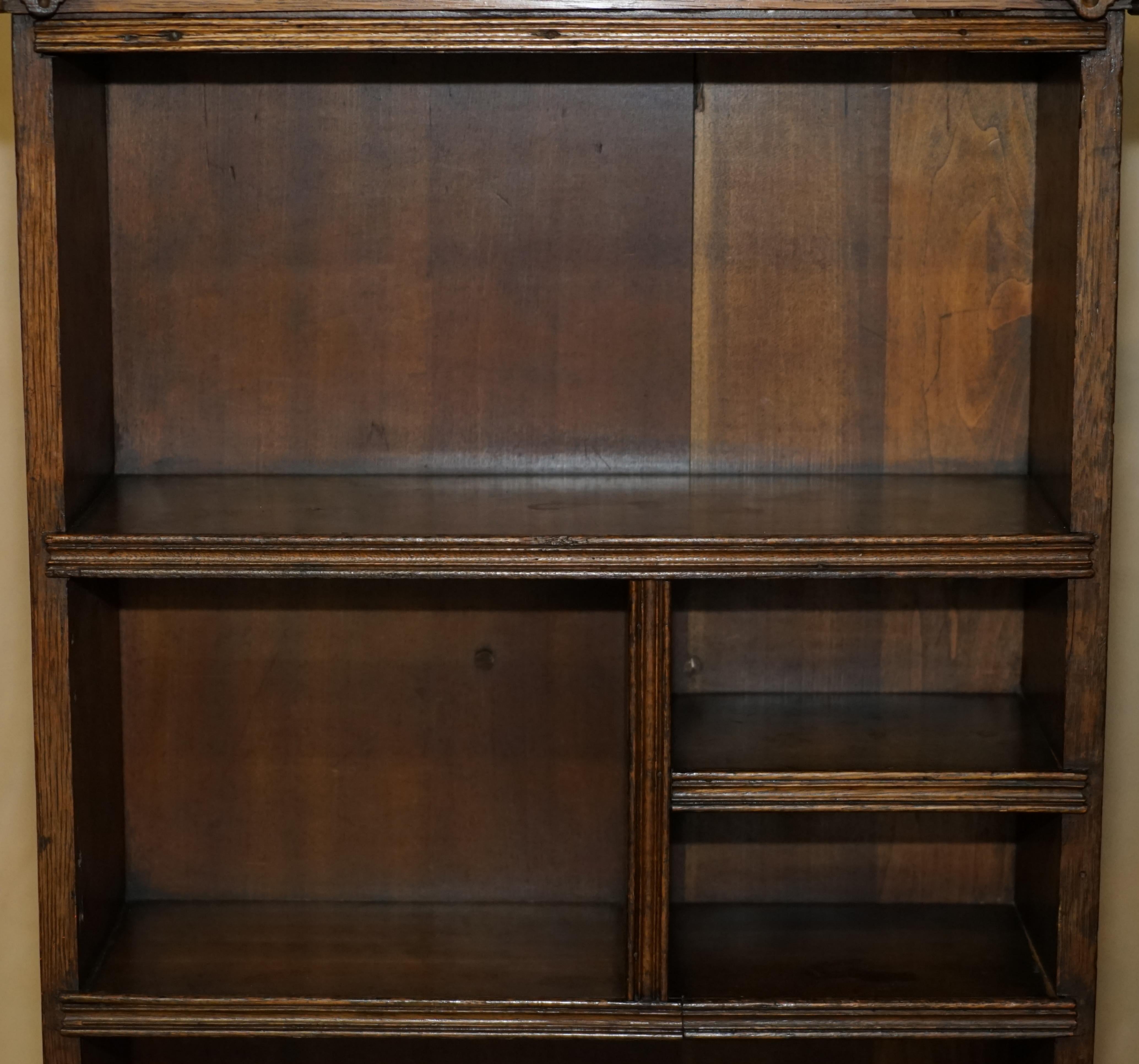 Victorian Rare Original Antique Seymour Easton 1859-1916 Tabard Inn Revolving Bookcase For Sale