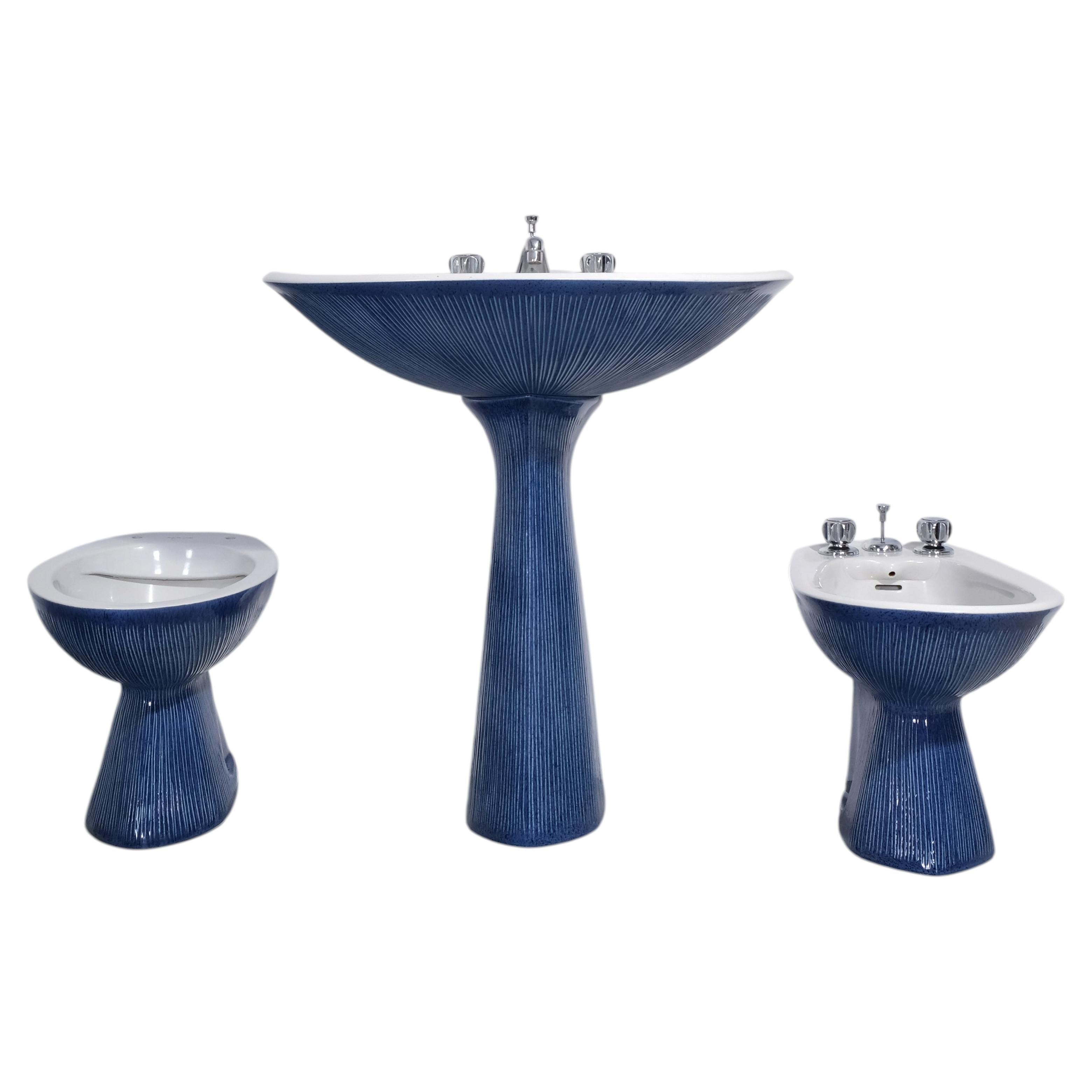 Rare original Antonia Campi Bathroom Set for Richard Ginori, Italy, 1965