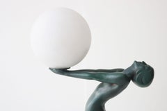 Rare original art deco lamp “Lueur Lumineuse" by Max Le Verrier 1930 France