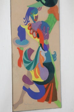 Rare Original BAUHAUS PAINTING! Eva Vincent Moholy Nagy Kandinsky Klee 1920s