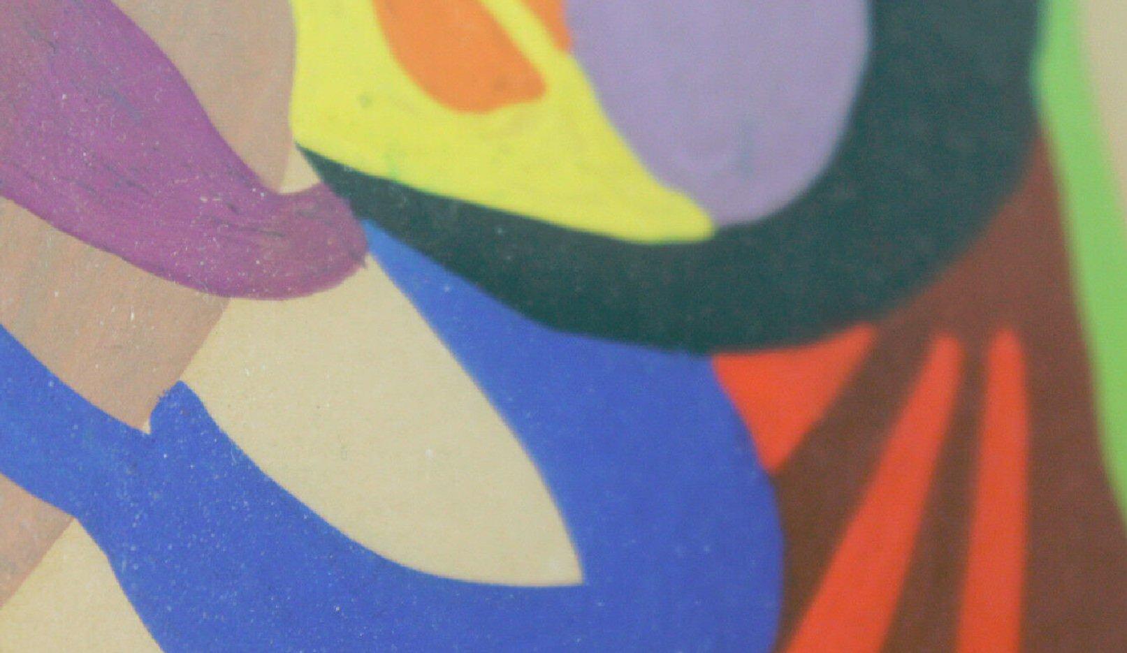 Hand-Painted  Rare Original BAUHAUS PAINTING! Eva Vincent Moholy Nagy Kandinsky Klee 1920s For Sale