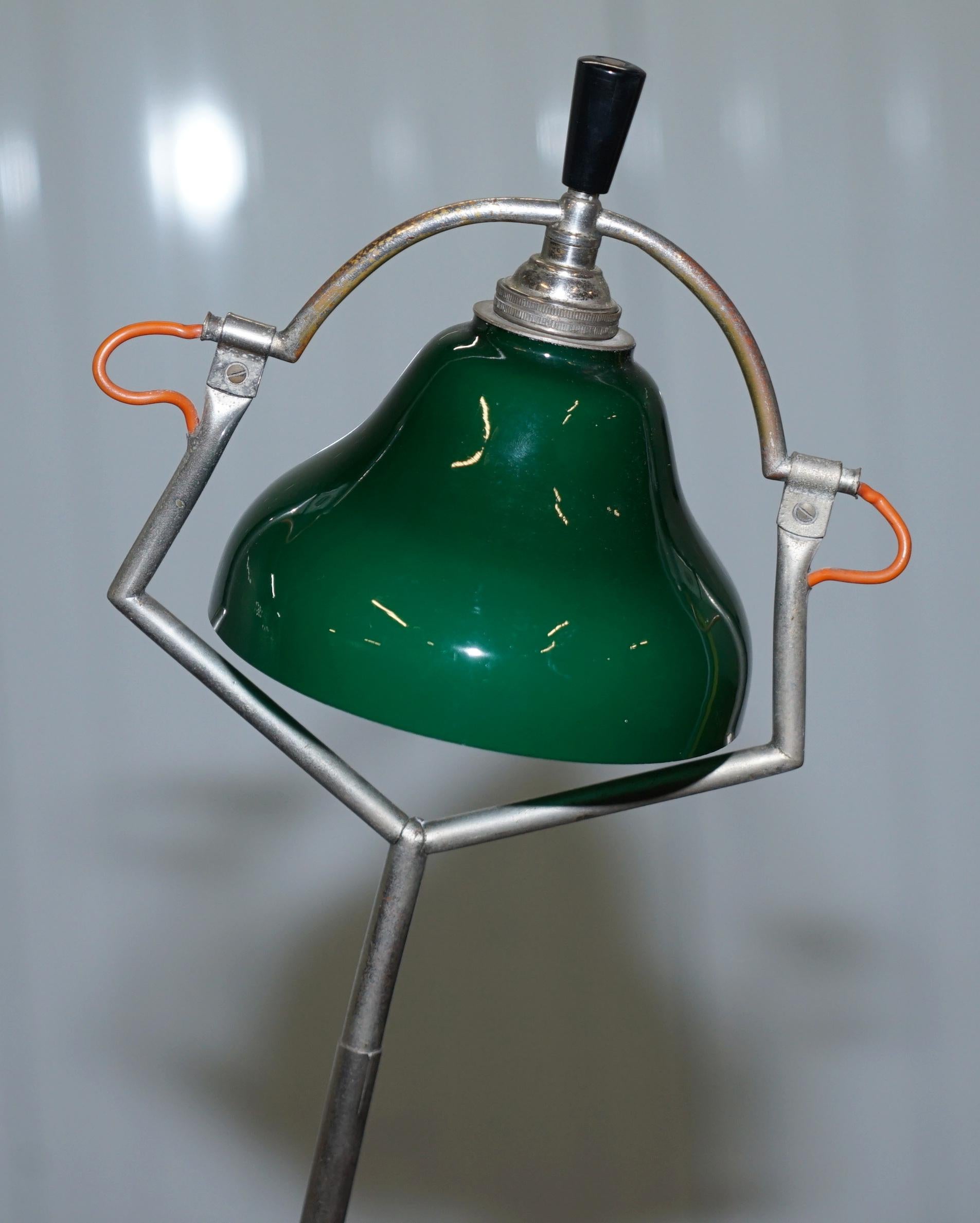 Rare Original circa 1925 Art Deco Edouard Wilfred Buquet French Articulated Lamp For Sale 9