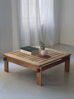 Rare Original coffee table in solid oak, design by Tage Poulsen Denmark 1960s