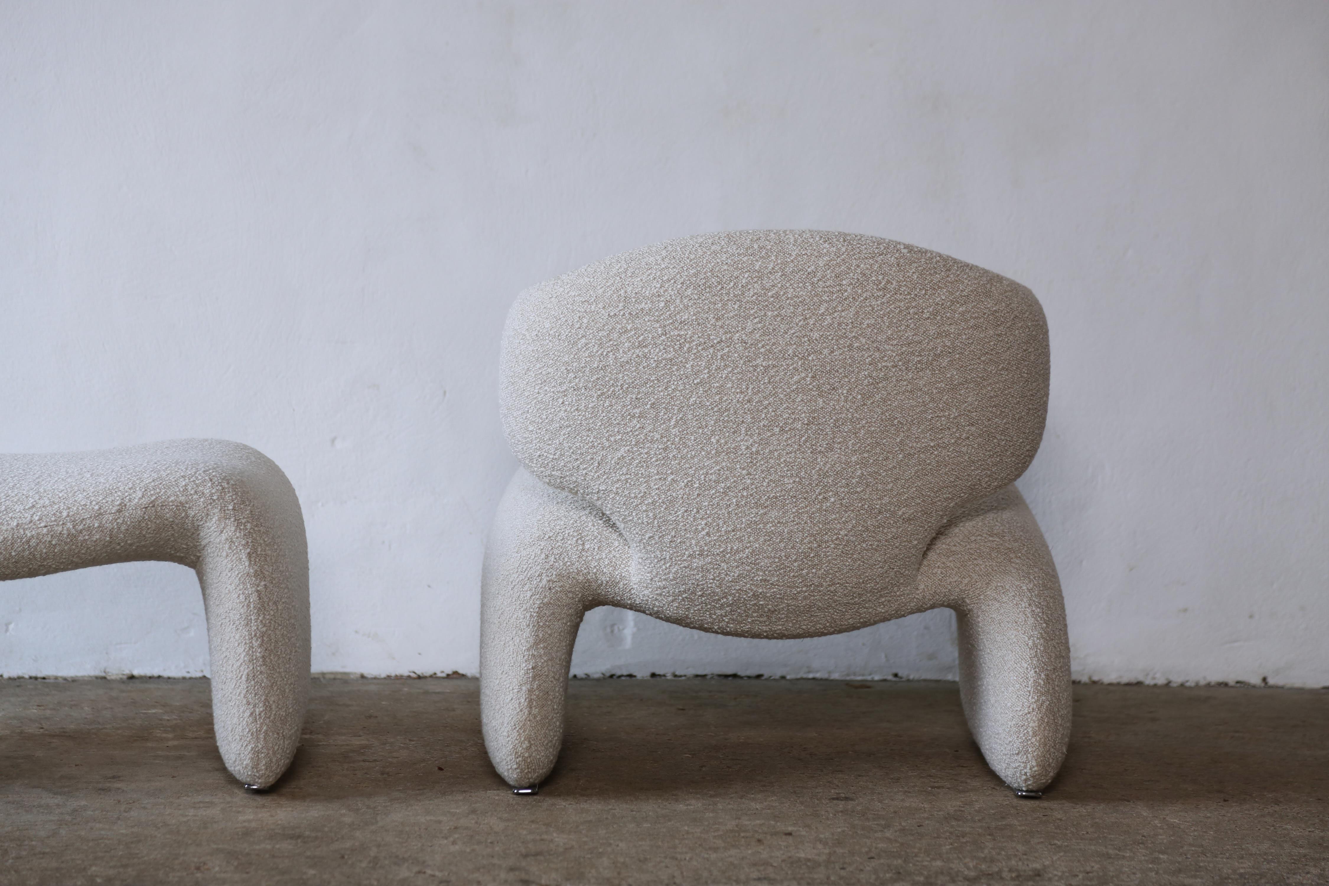 Rare Original Djinn Chair and Ottoman by Olivier Mourgue, France, 1960s For Sale 4