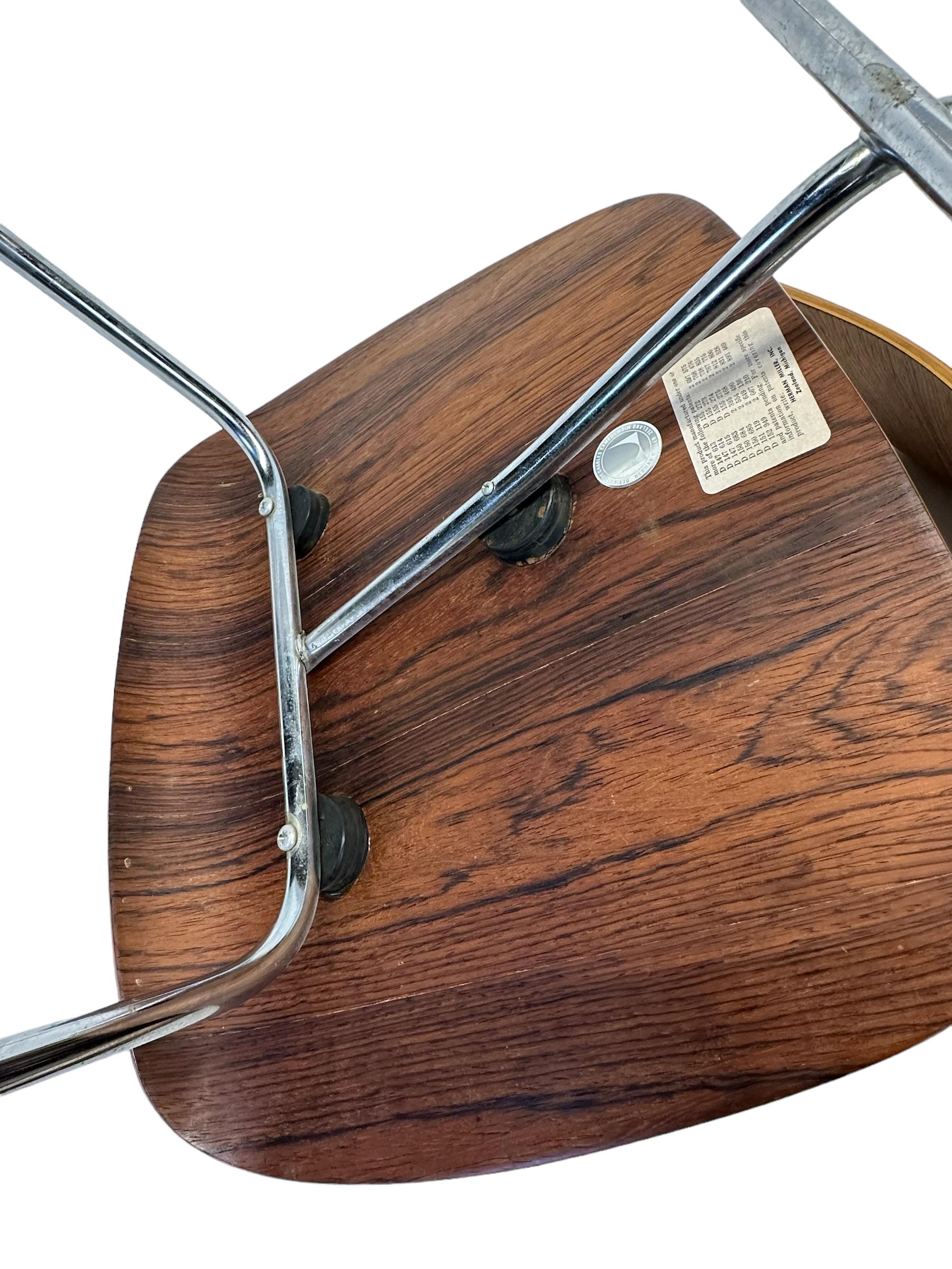 Seltener Original Eames für Herman Miller DCM aus brasilianischem Palisanderholz  im Angebot 4