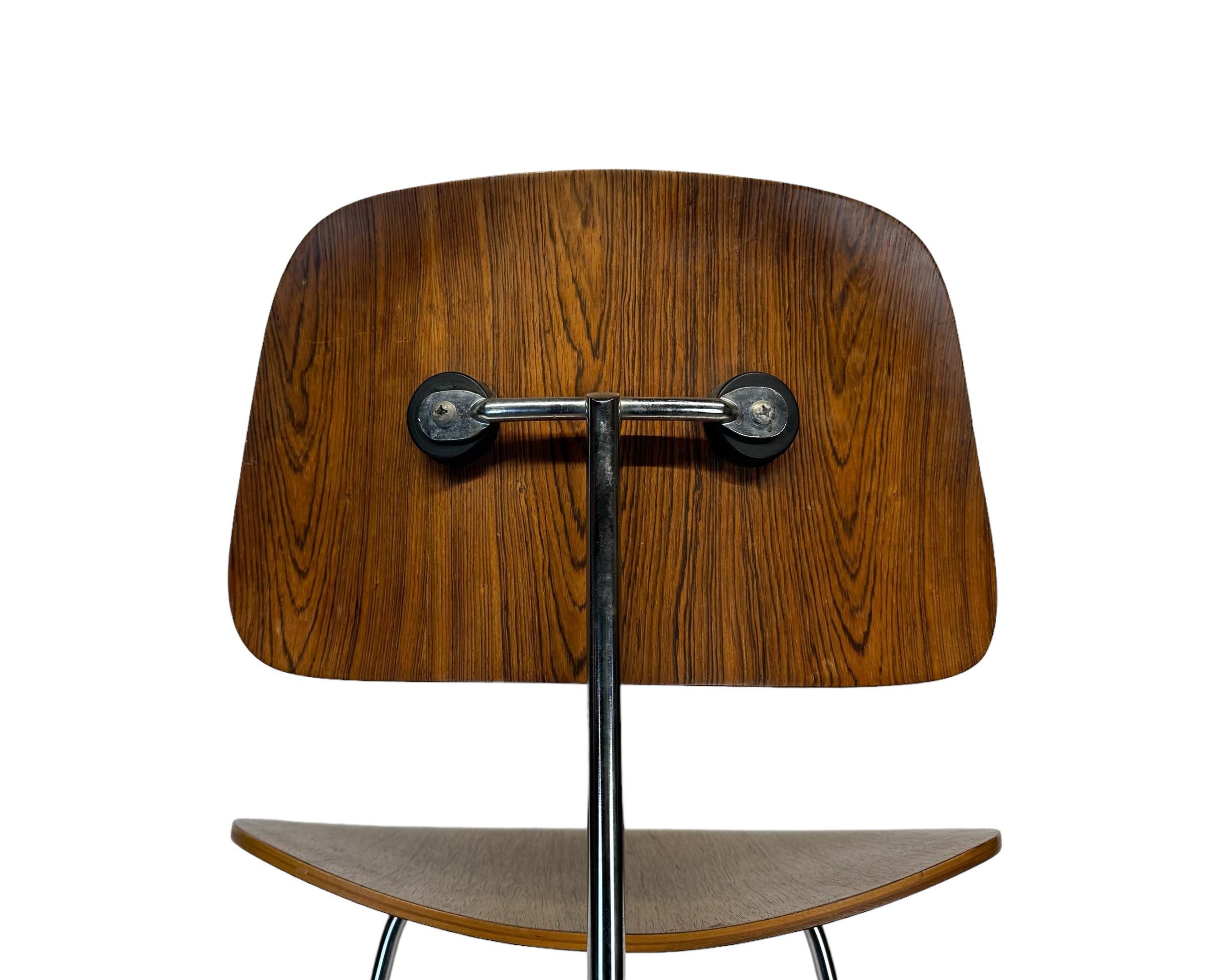 Seltener Original Eames für Herman Miller DCM aus brasilianischem Palisanderholz  im Angebot 2