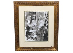 Raro acquerello parigino originale di Emilio Grau Sala