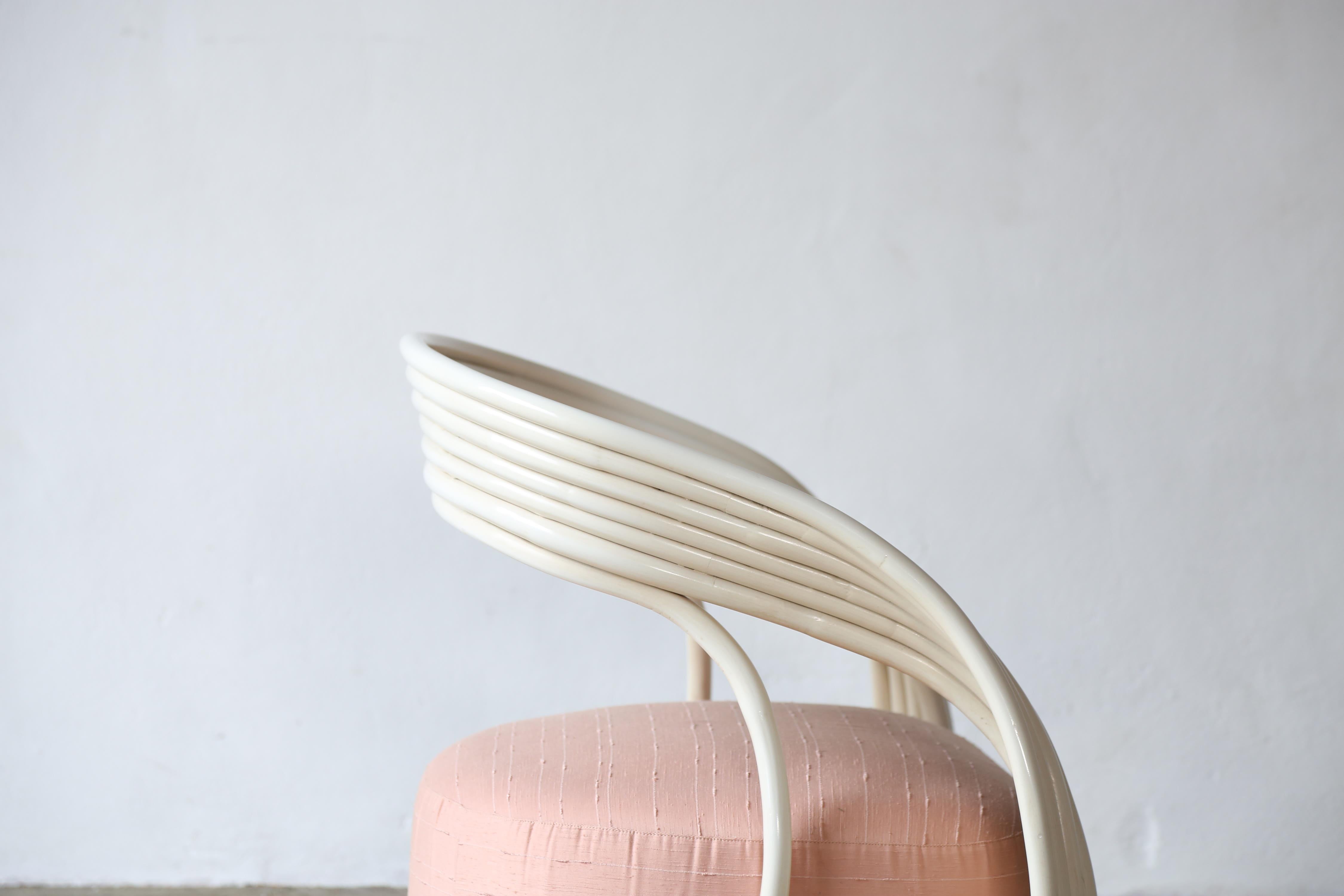 Bamboo Rare Original Eva Chair by Giovanni Travasa, Italy, 1960s