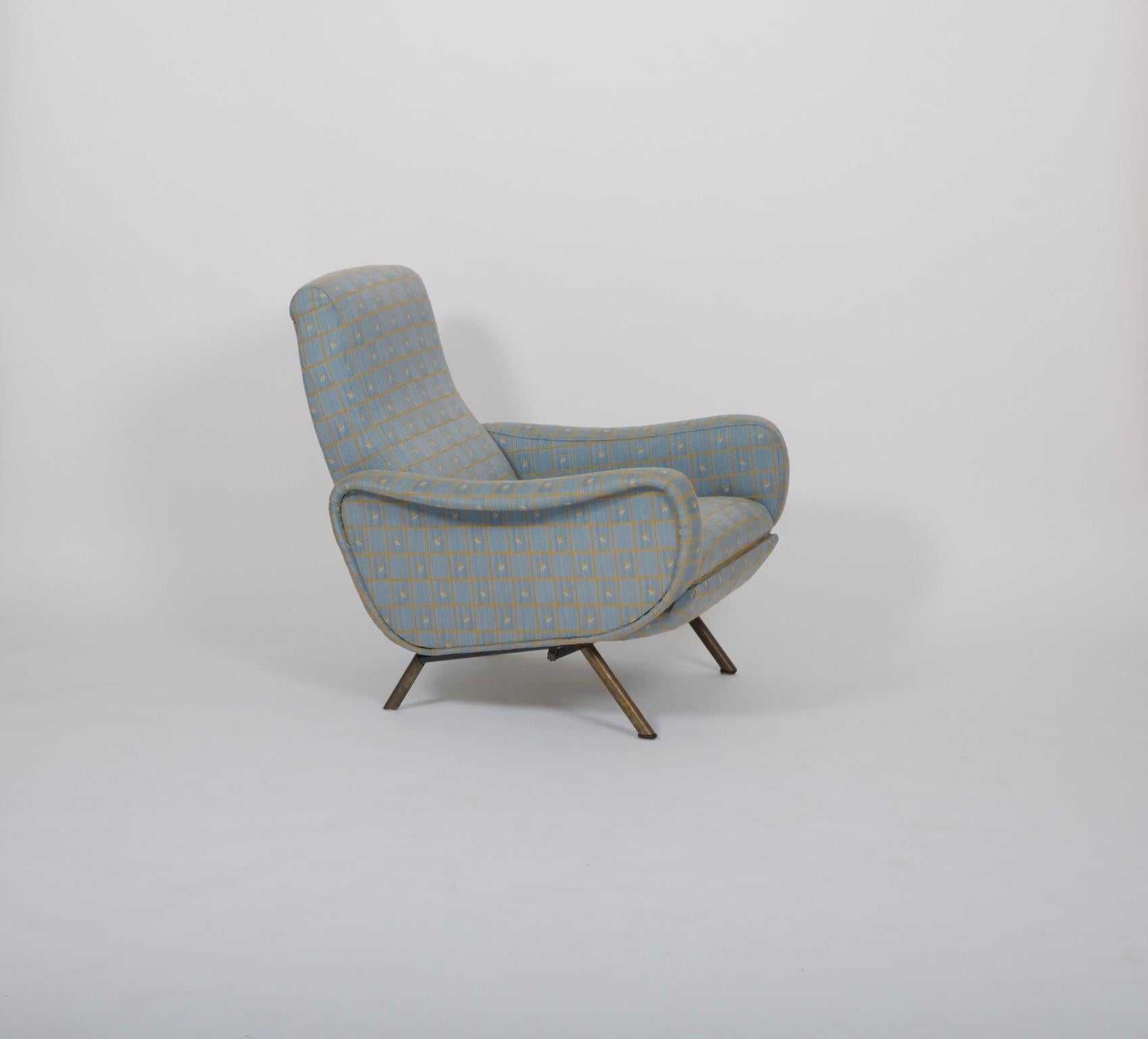 Mid-Century Modern A pair  Marco Zanuso 'Lady' chairs. Reclining. Italy c1950 For Sale